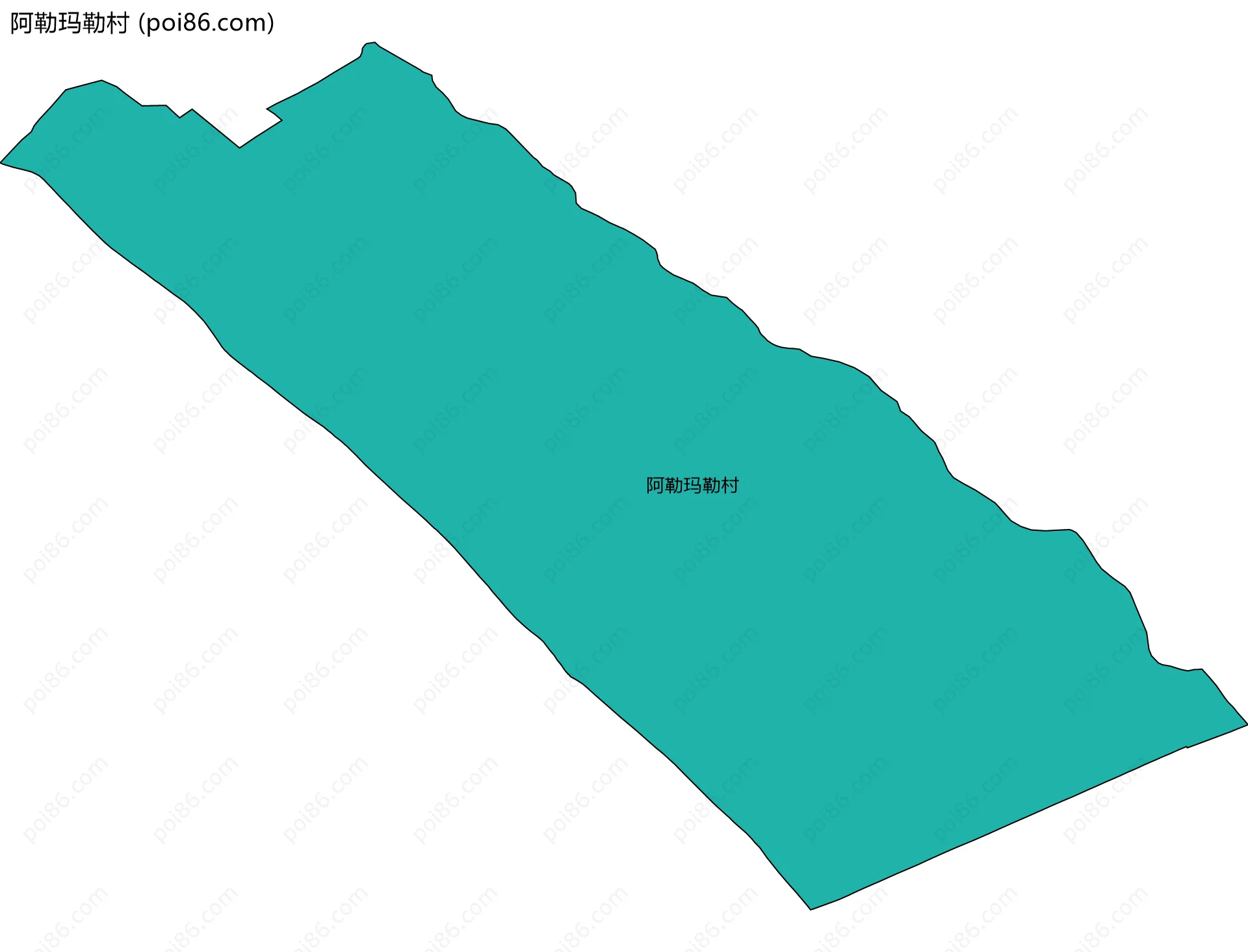 阿勒玛勒村边界地图