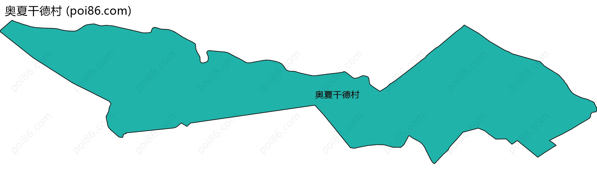 奥夏干德村边界地图