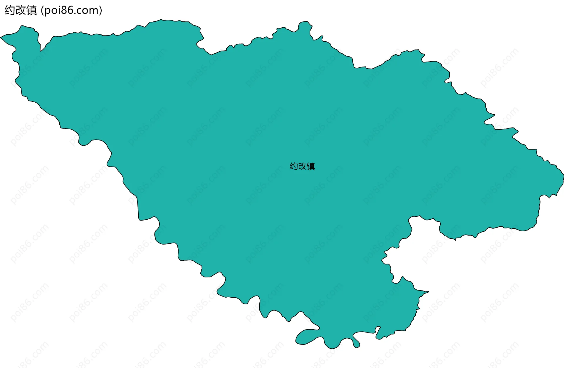 约改镇边界地图
