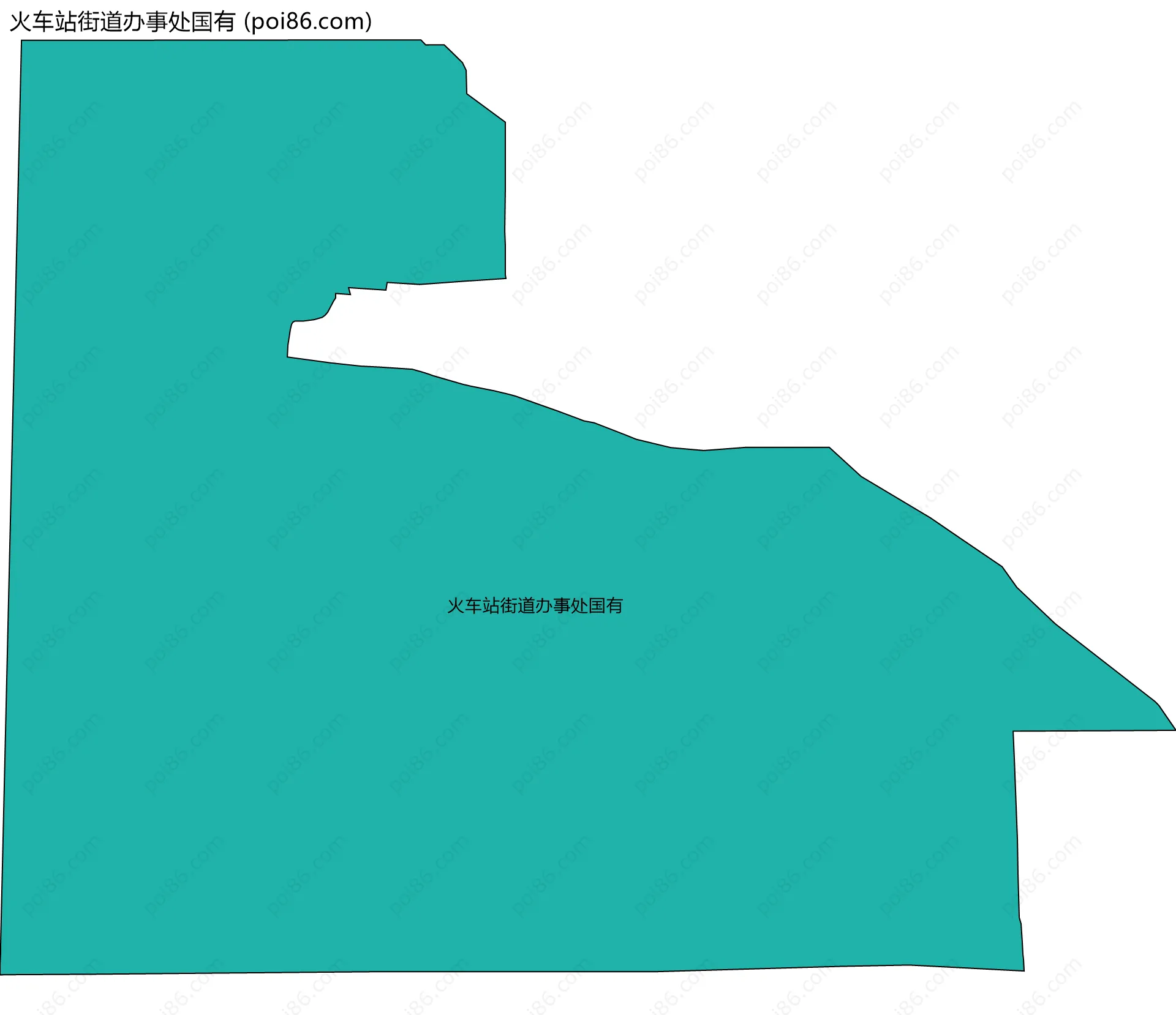 火车站街道办事处国有边界地图