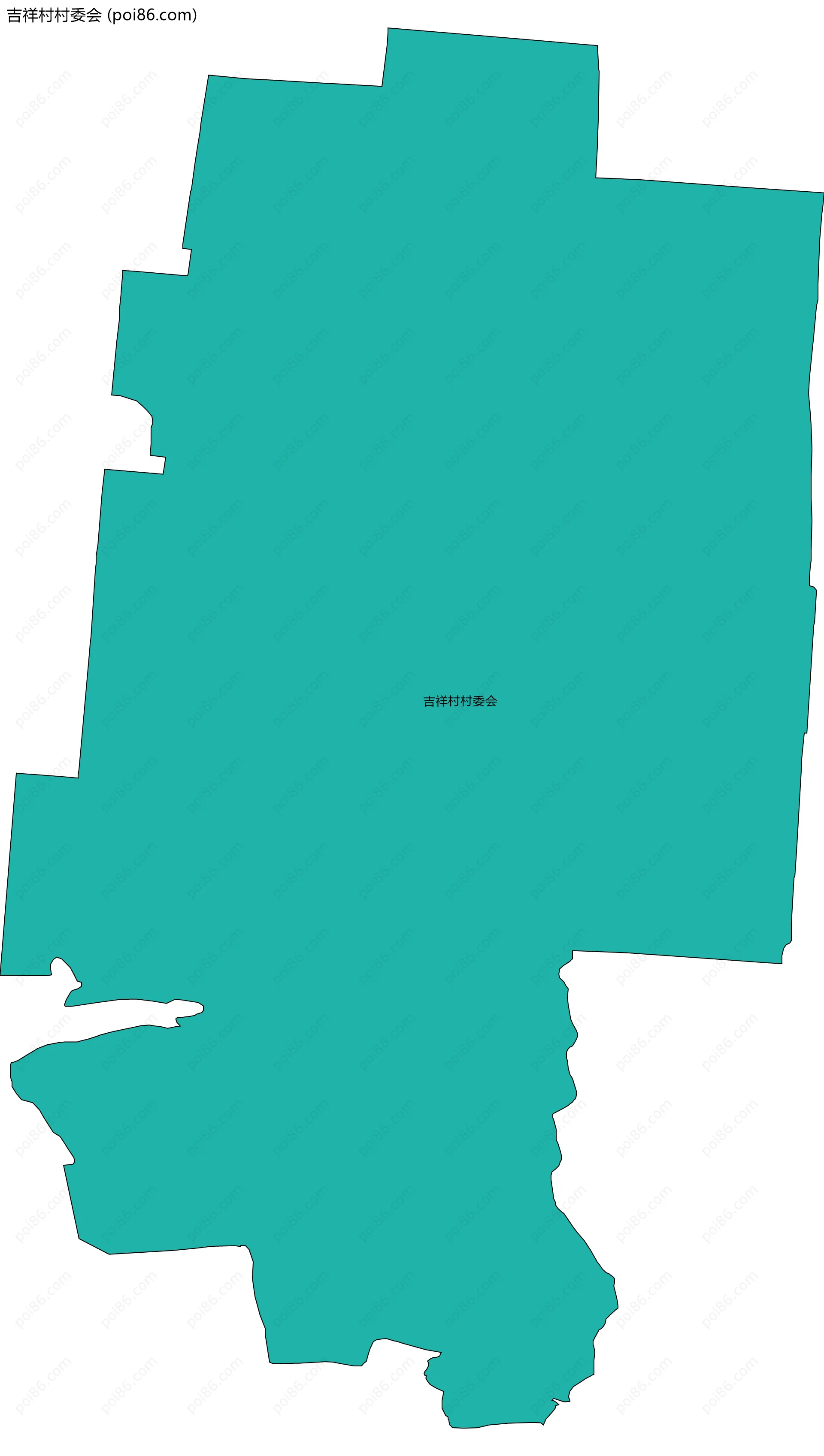 吉祥村村委会边界地图