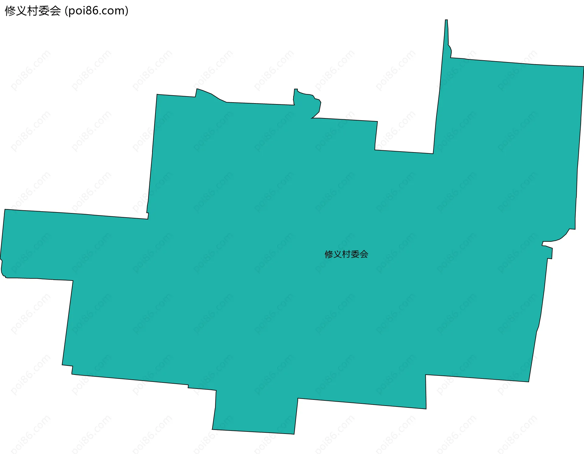 修义村委会边界地图