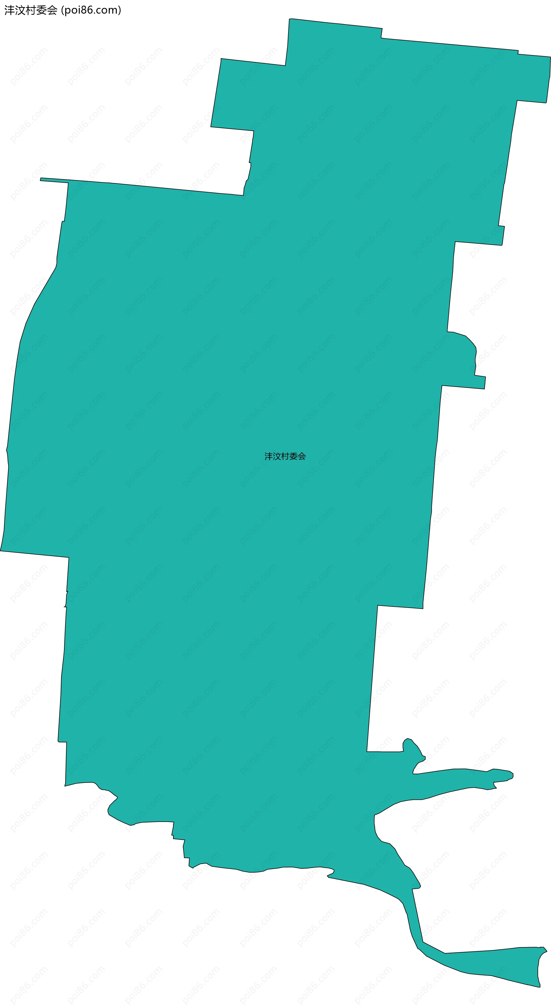 沣汶村委会边界地图