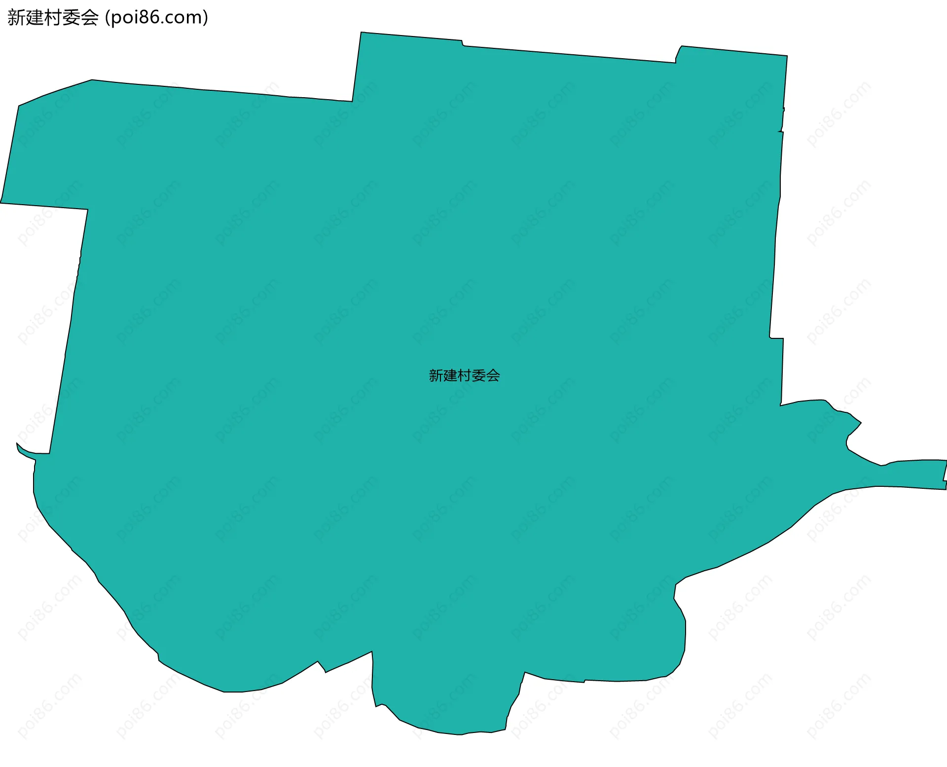 新建村委会边界地图