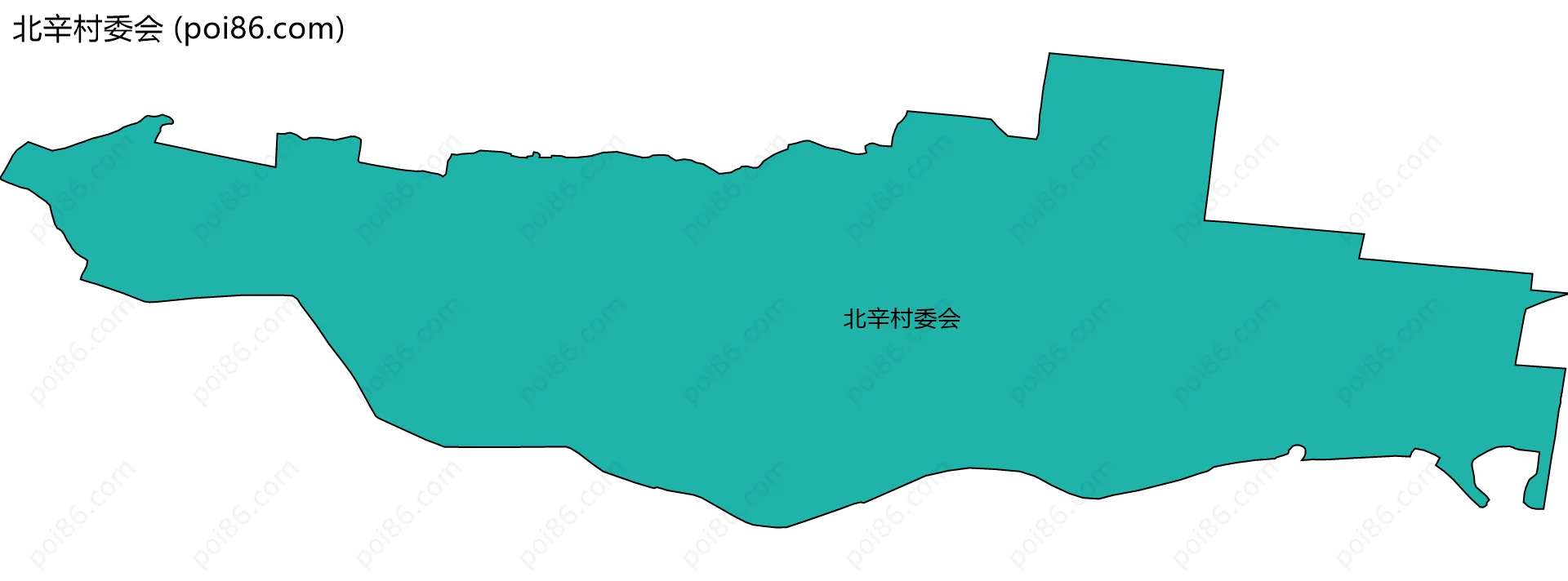 北辛村委会边界地图
