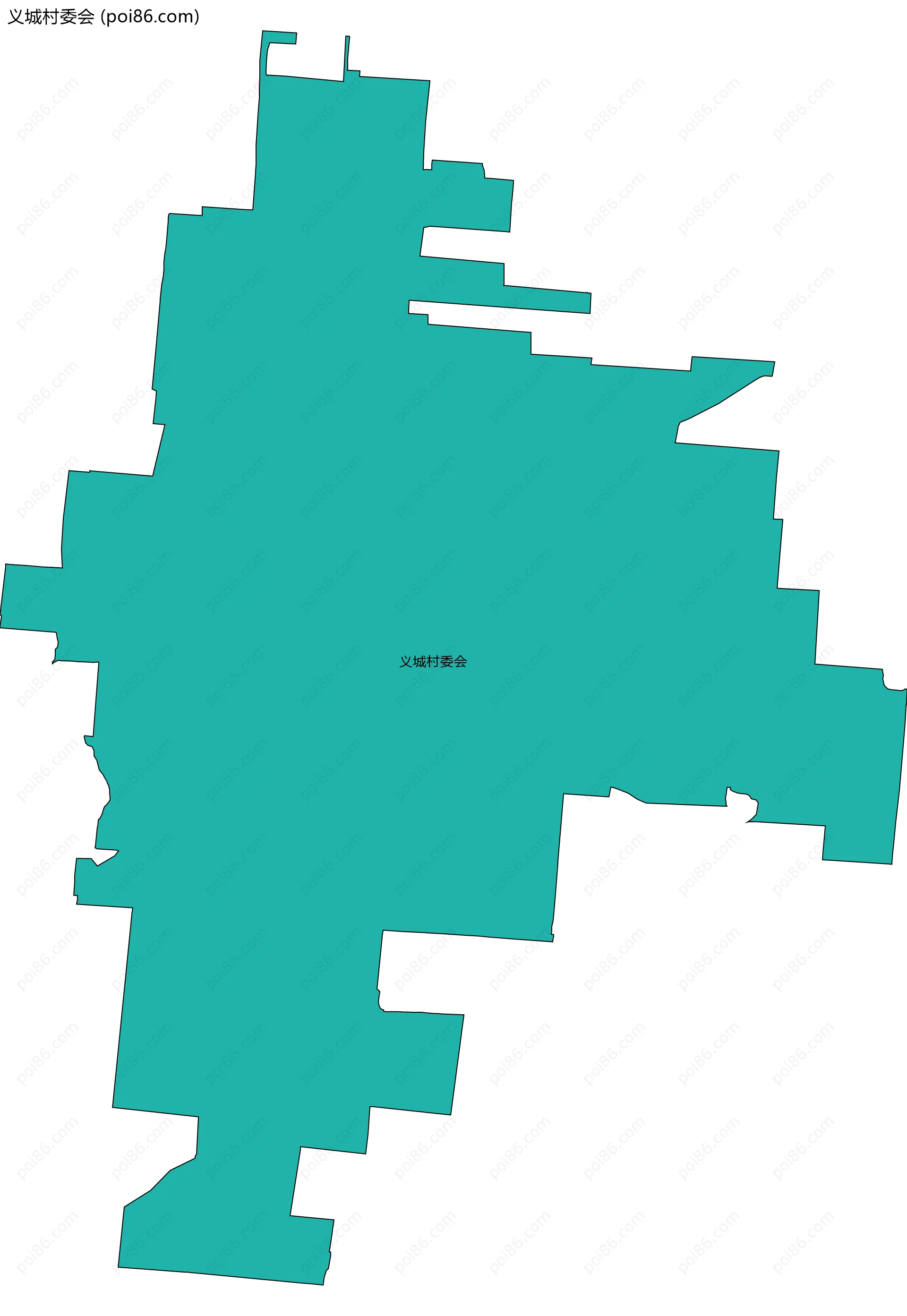 义城村委会边界地图