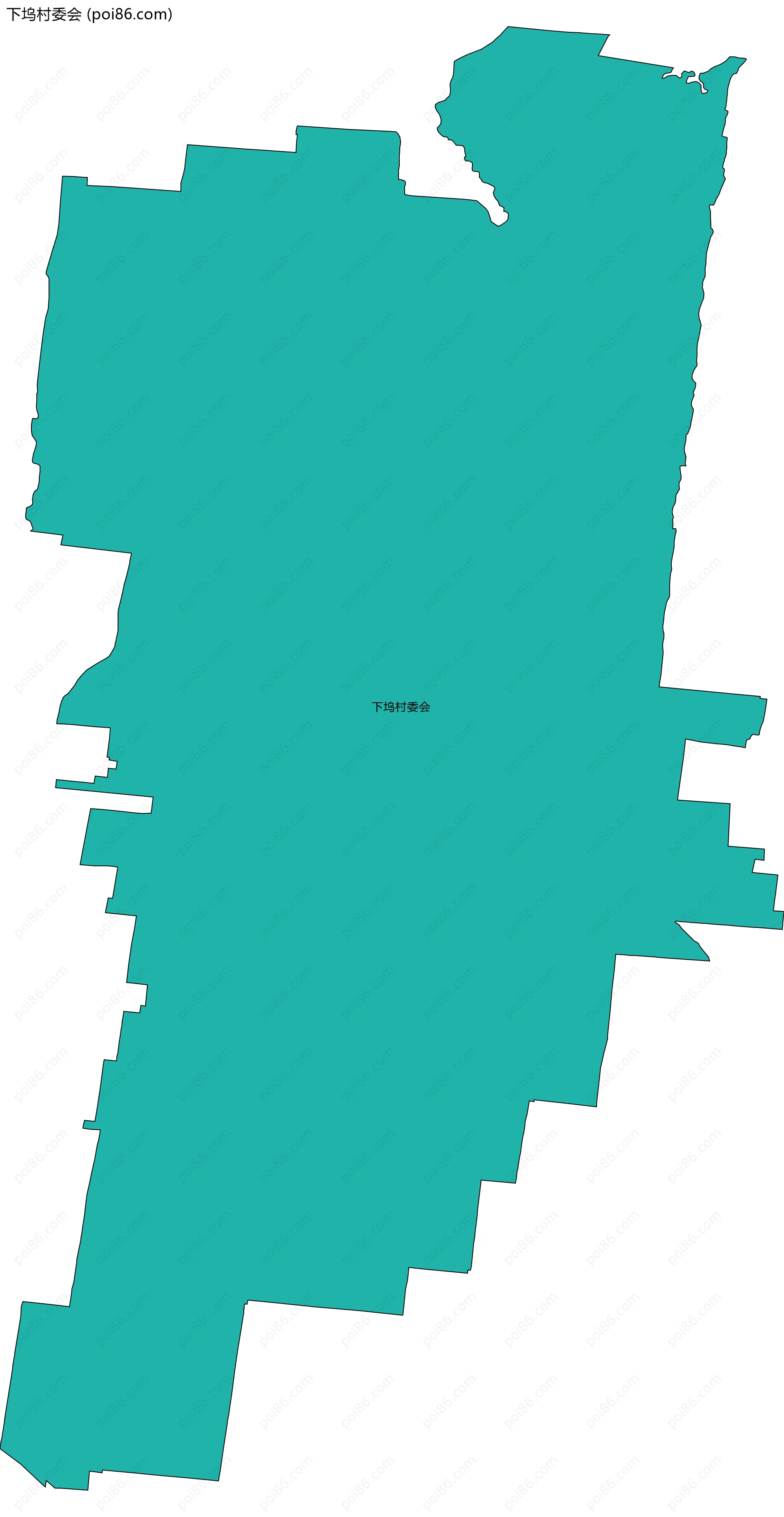 下坞村委会边界地图