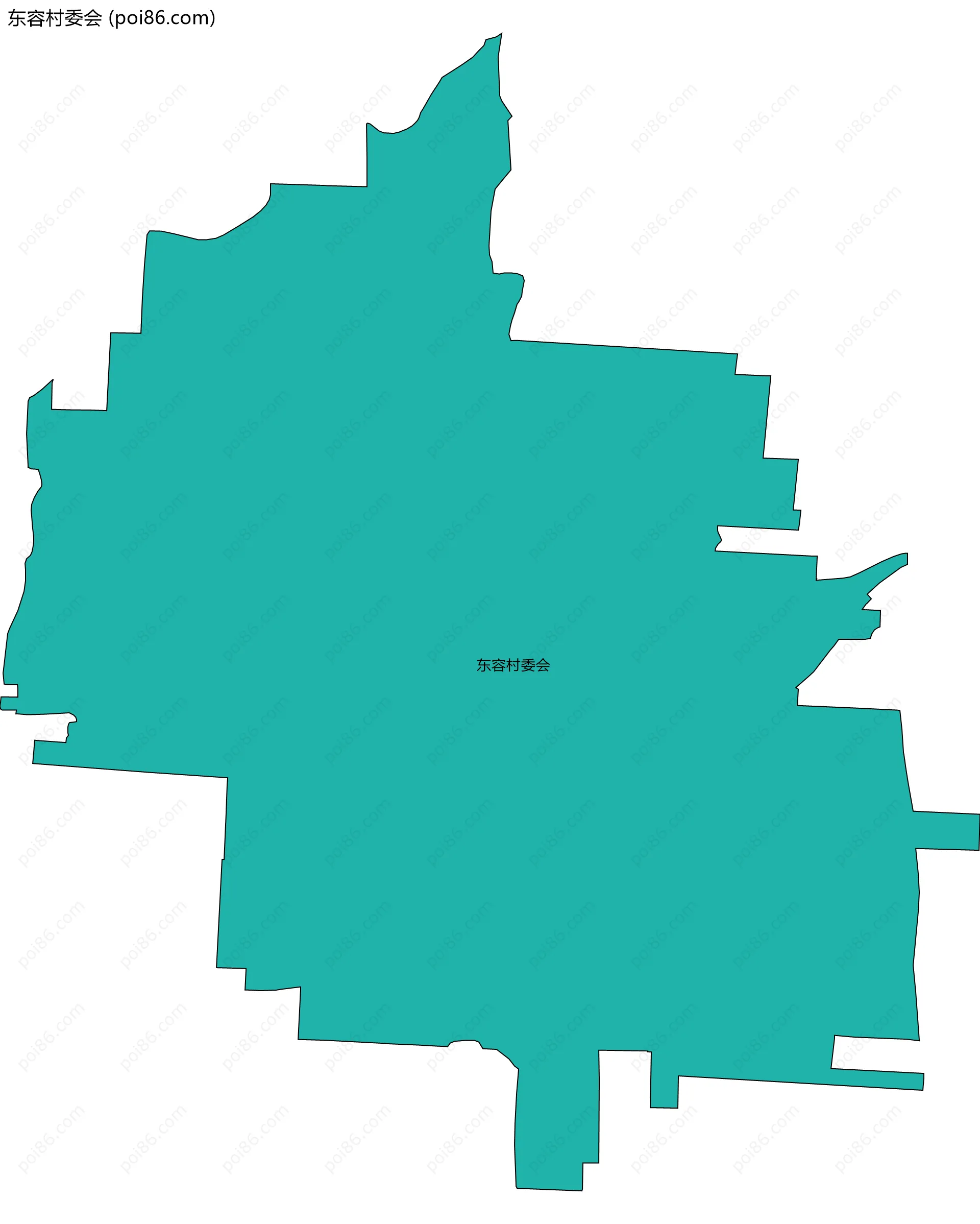 东容村委会边界地图