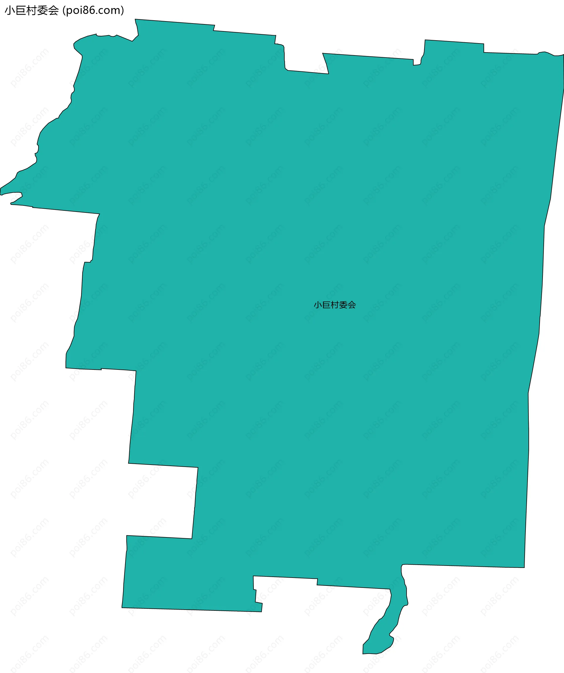 小巨村委会边界地图