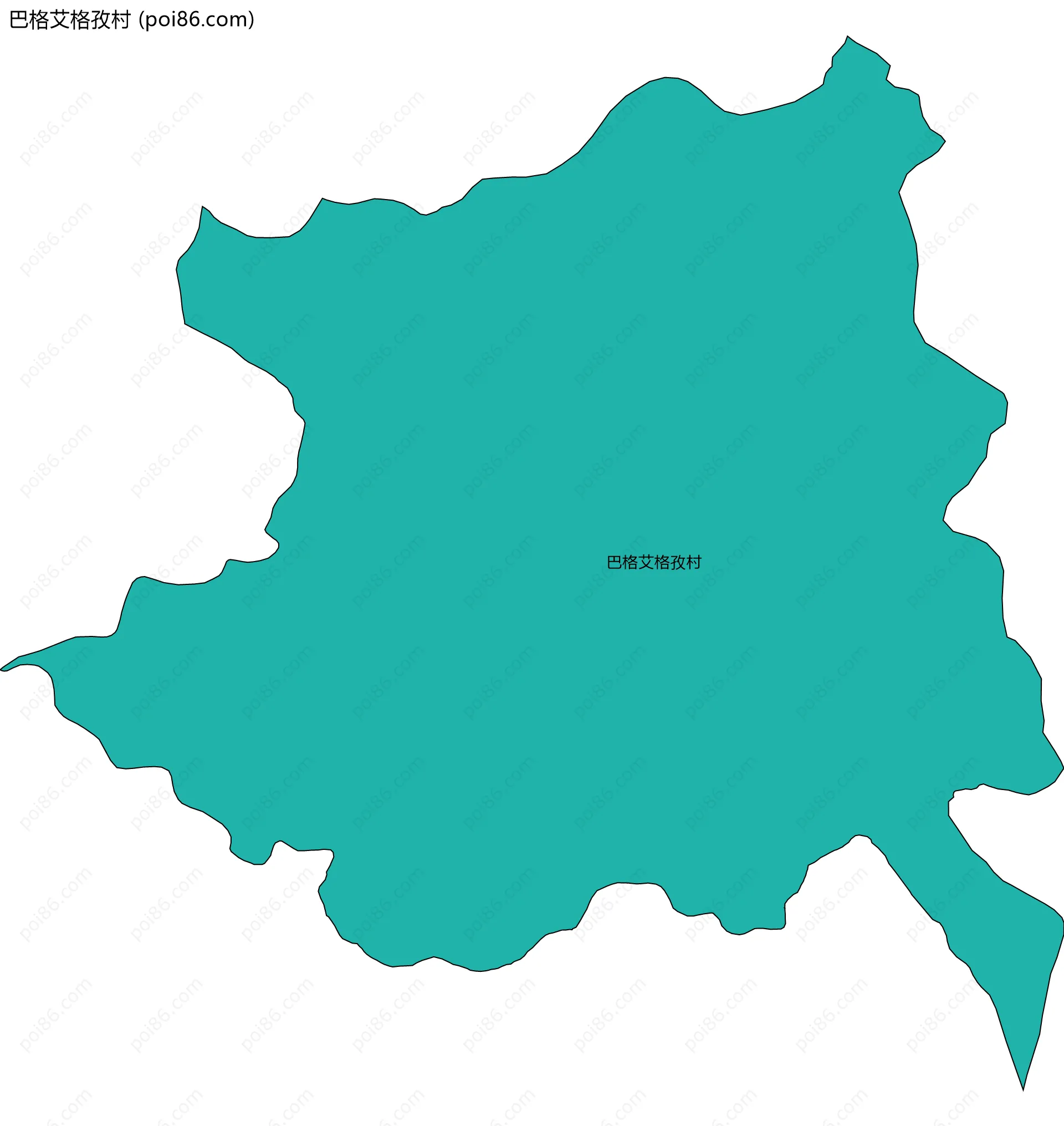 巴格艾格孜村边界地图