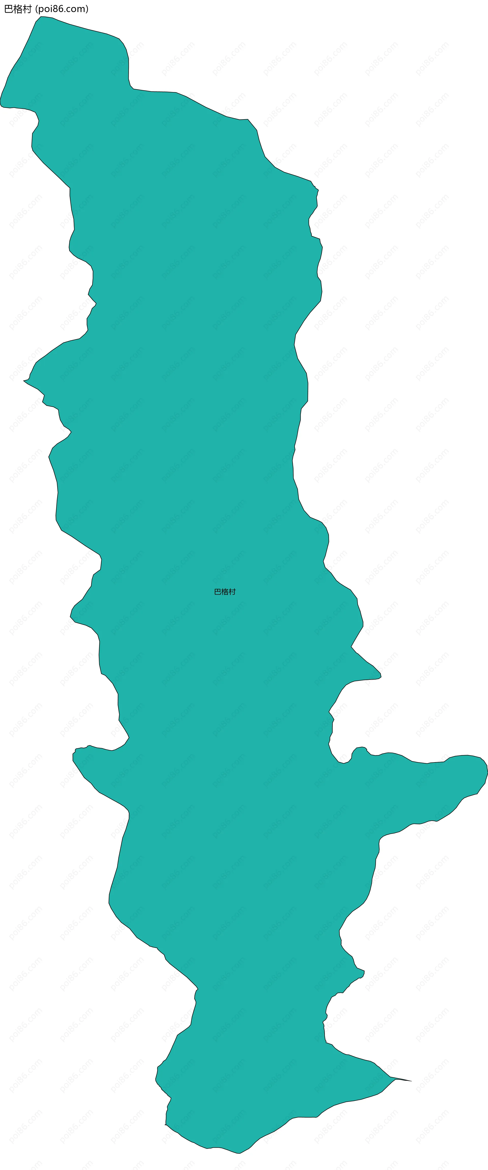 巴格村边界地图