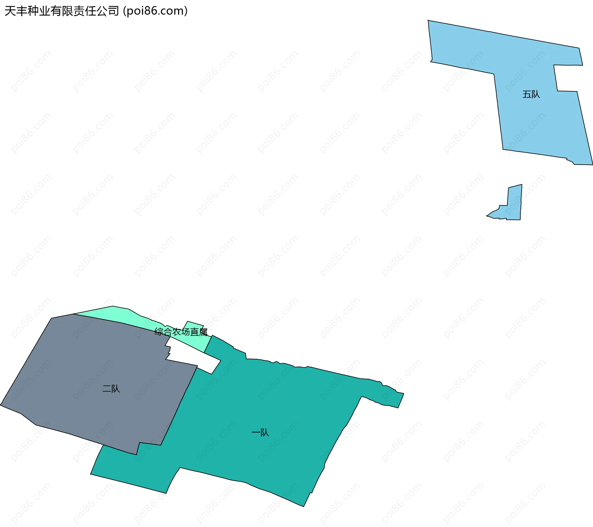 天丰种业有限责任公司边界地图(五级行政区划)