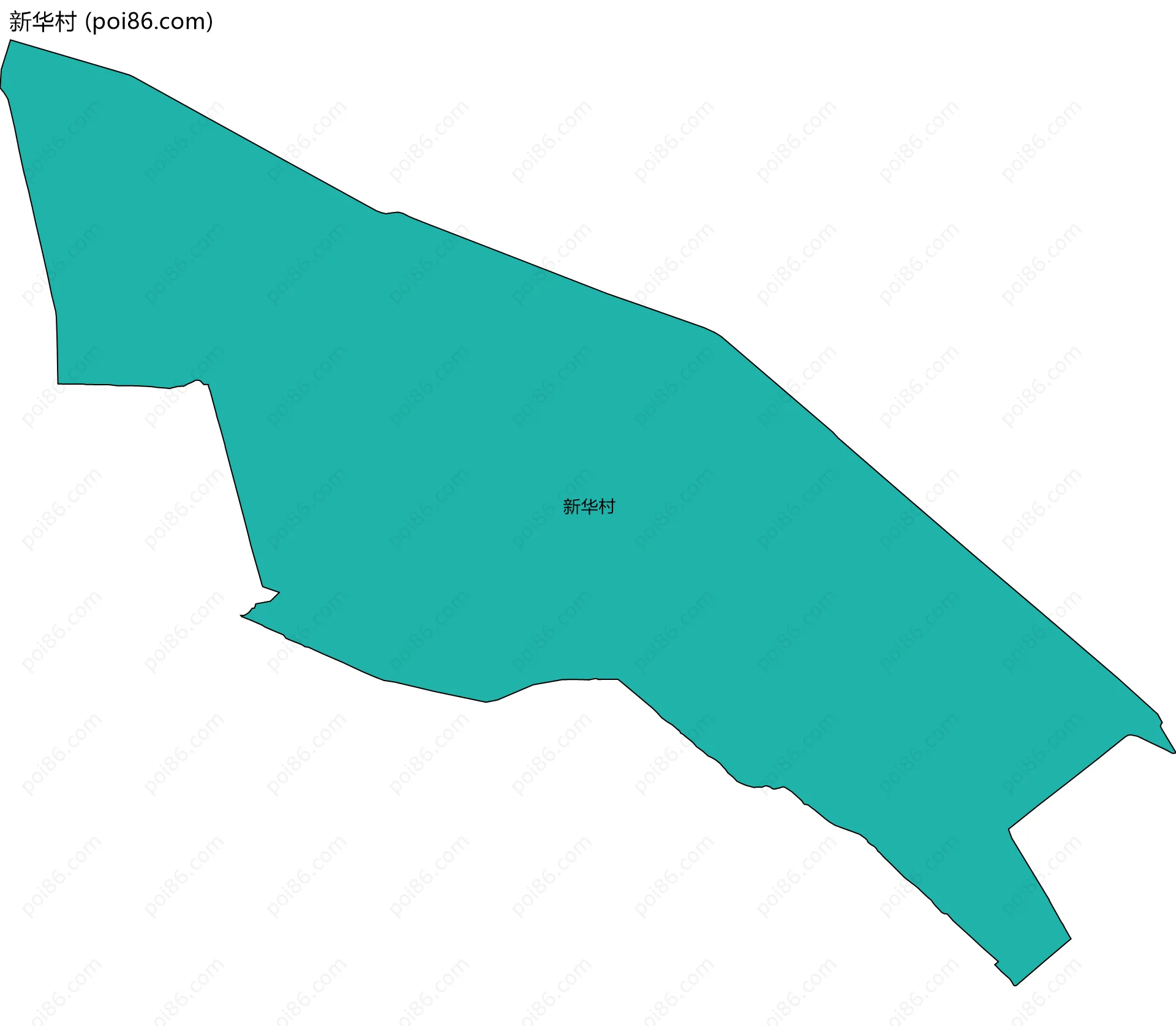 新华村边界地图