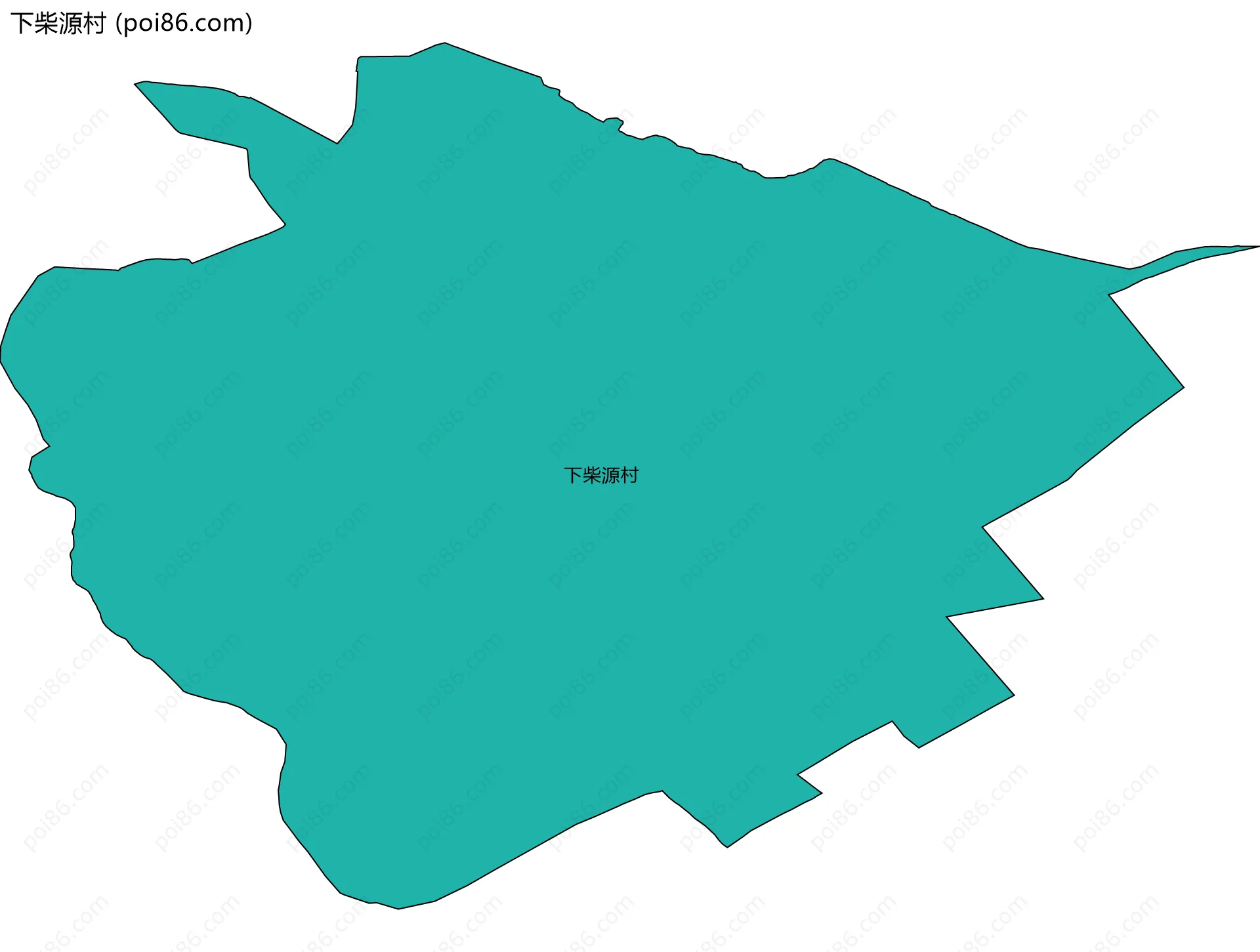 下柴源村边界地图