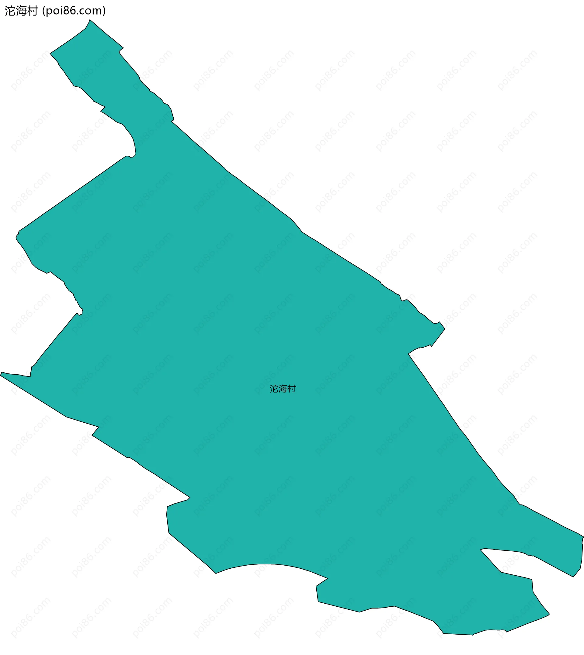 沱海村边界地图