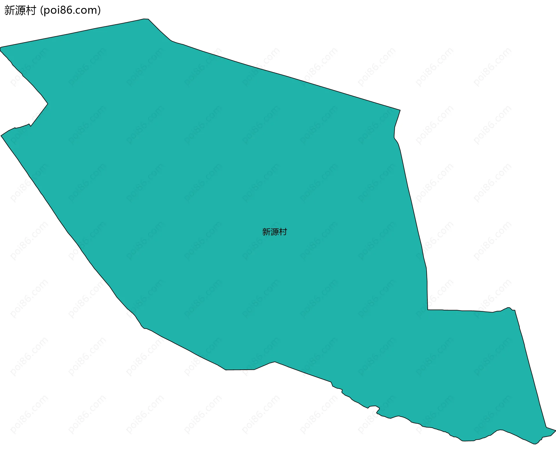 新源村边界地图