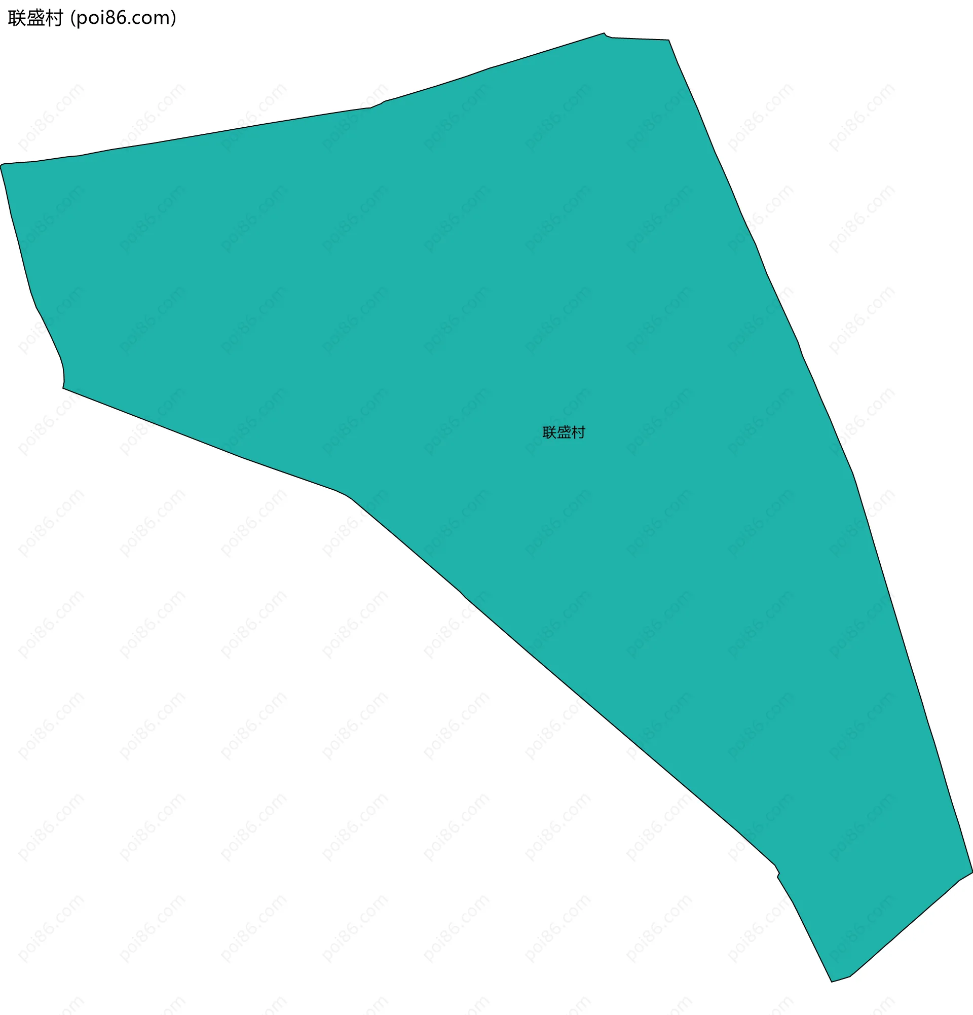 联盛村边界地图