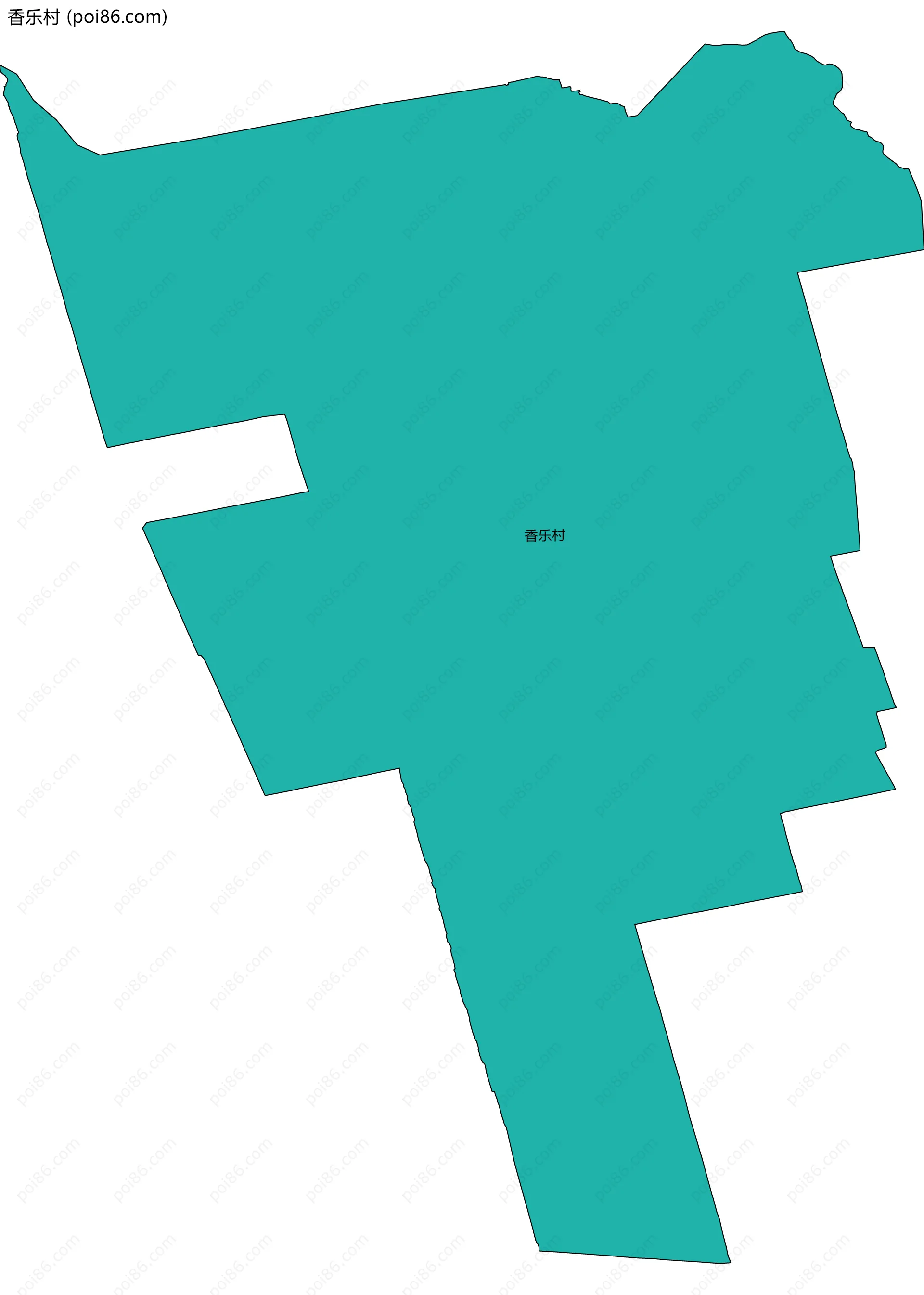 香乐村边界地图