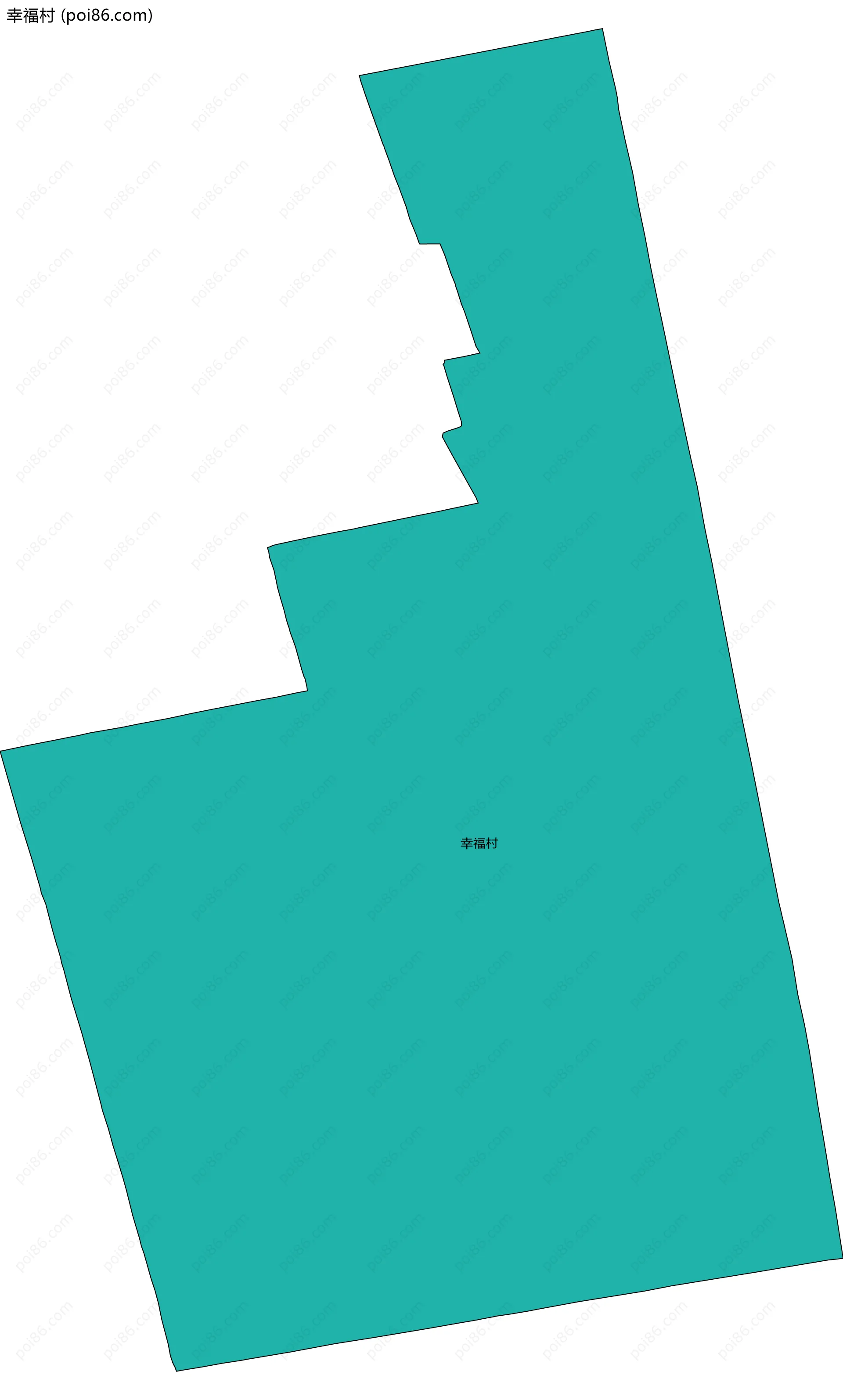 幸福村边界地图