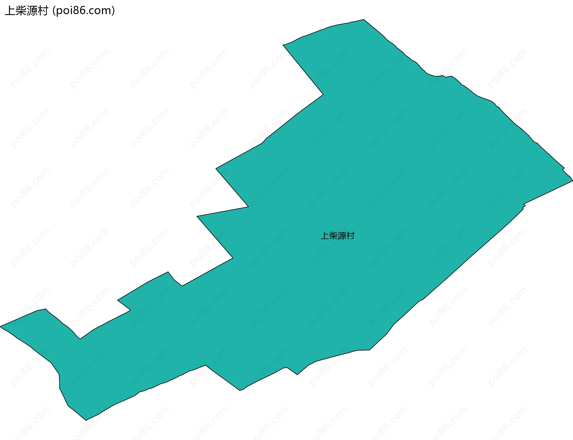 上柴源村边界地图