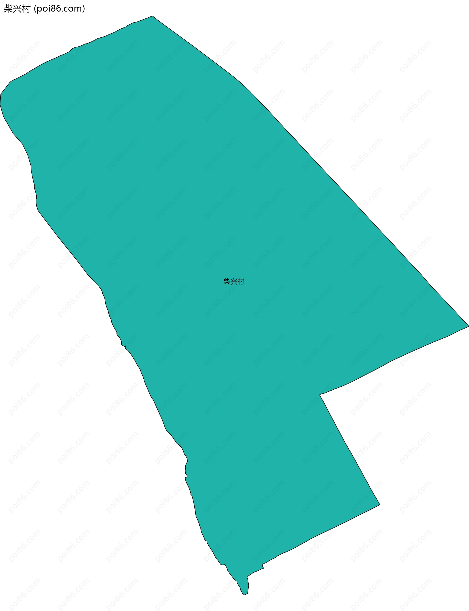 柴兴村边界地图