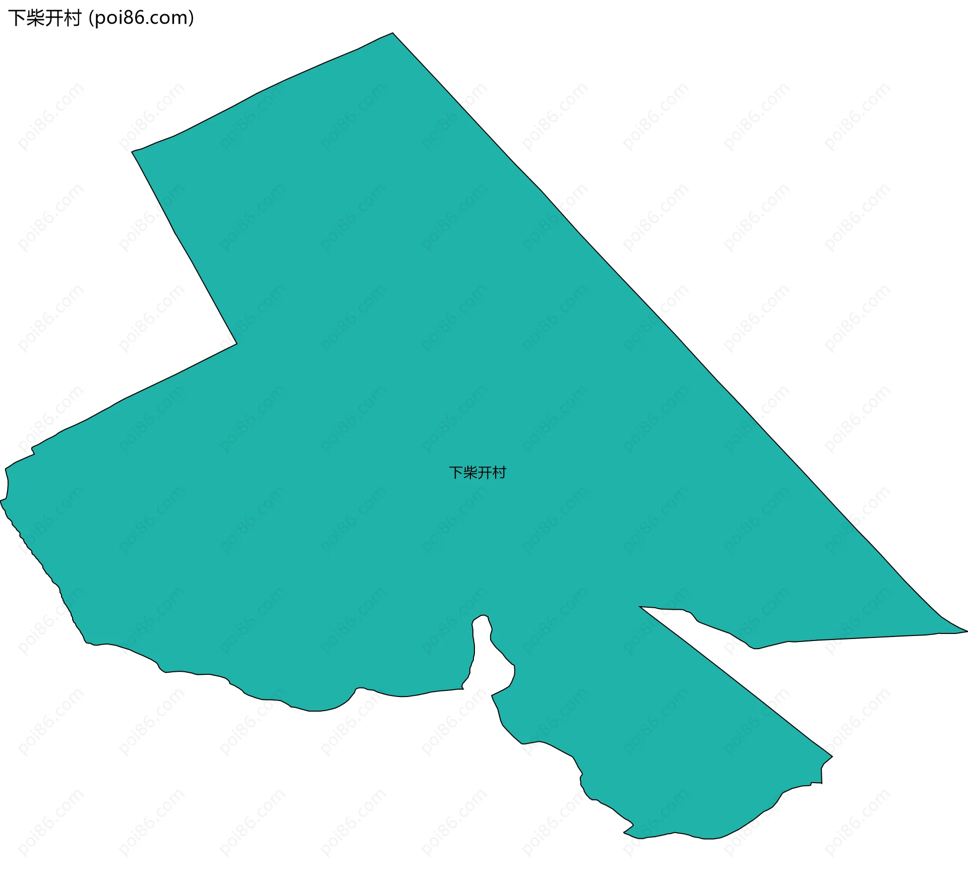 下柴开村边界地图