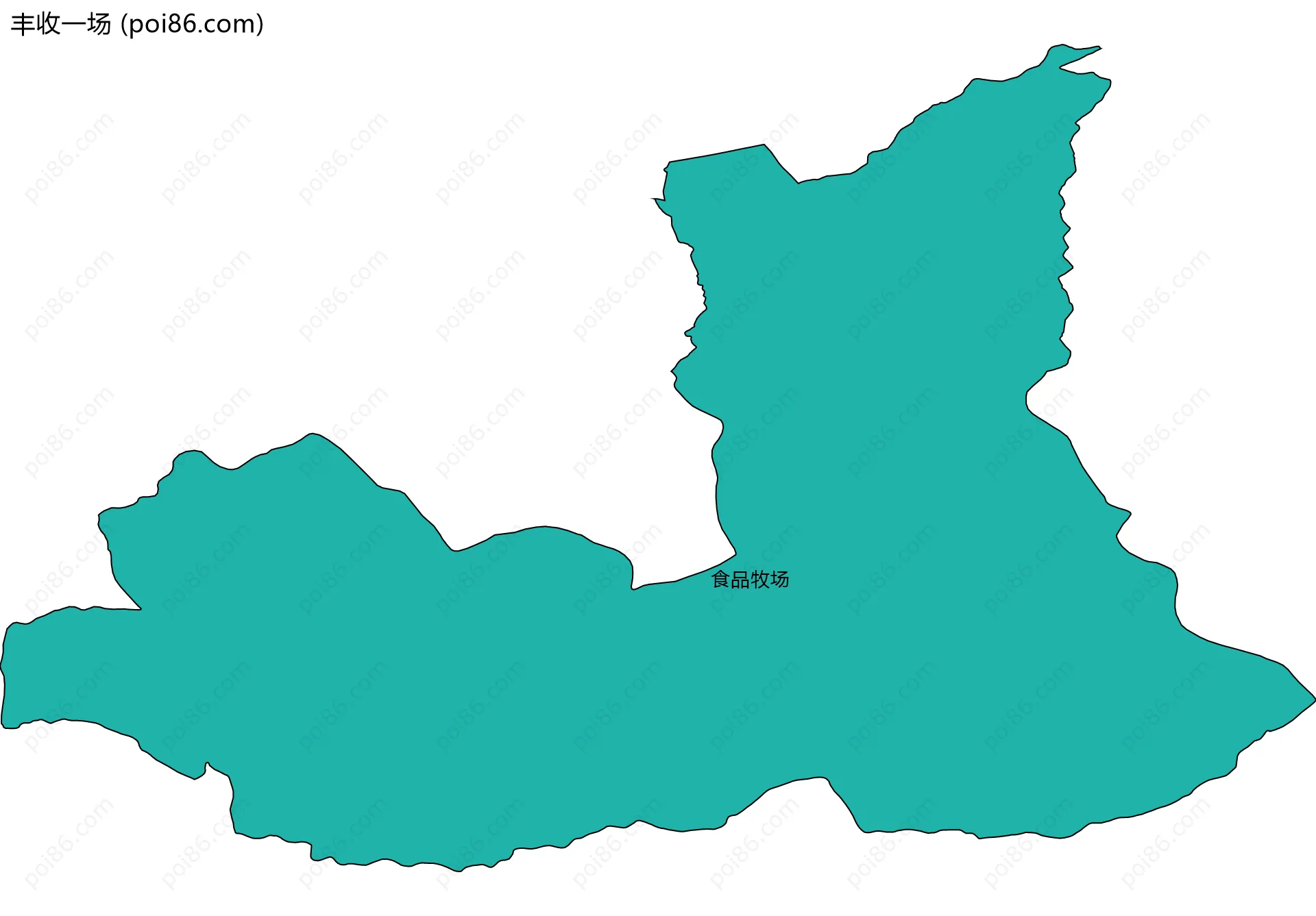 丰收一场边界地图(五级行政区划)