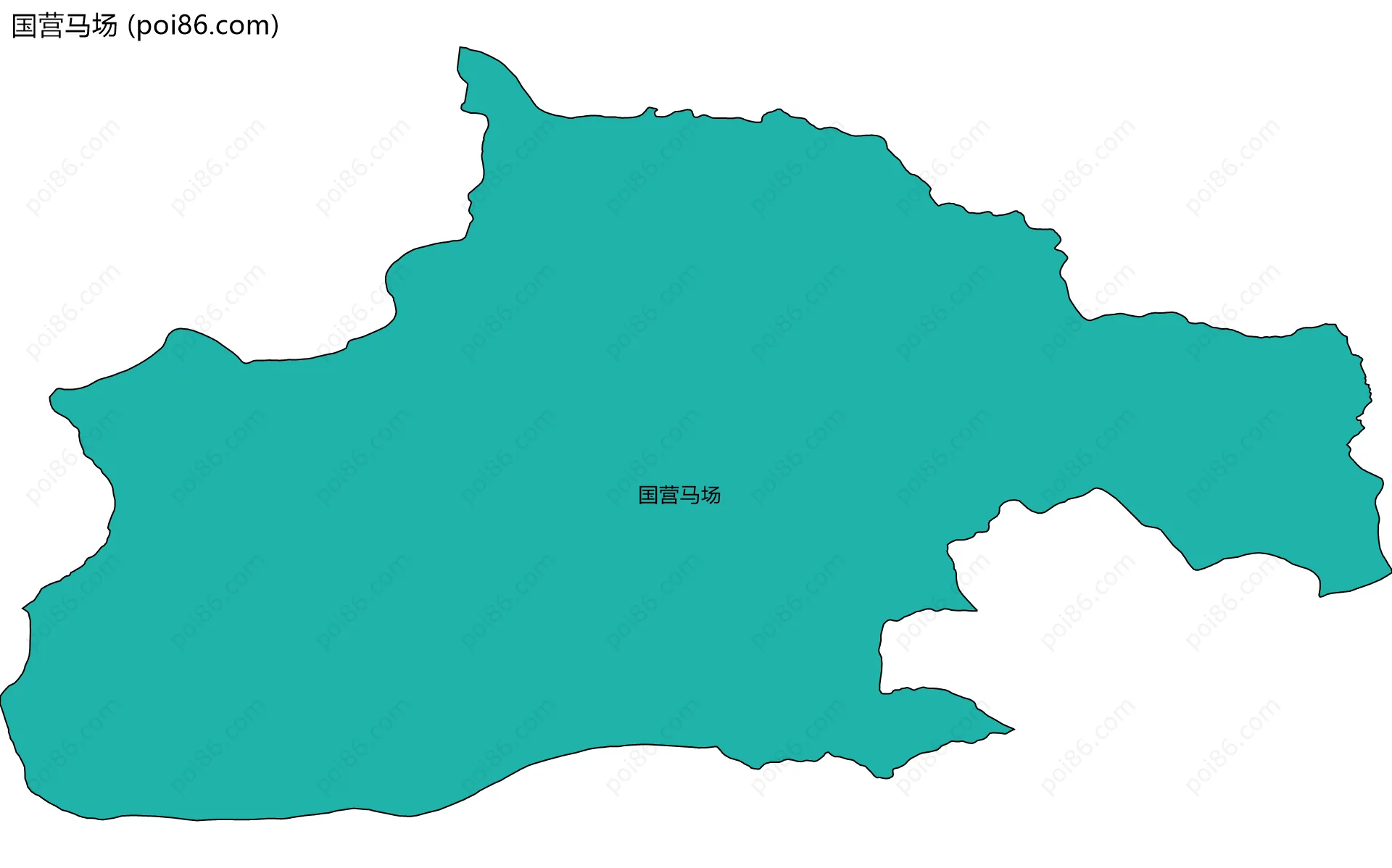 国营马场边界地图