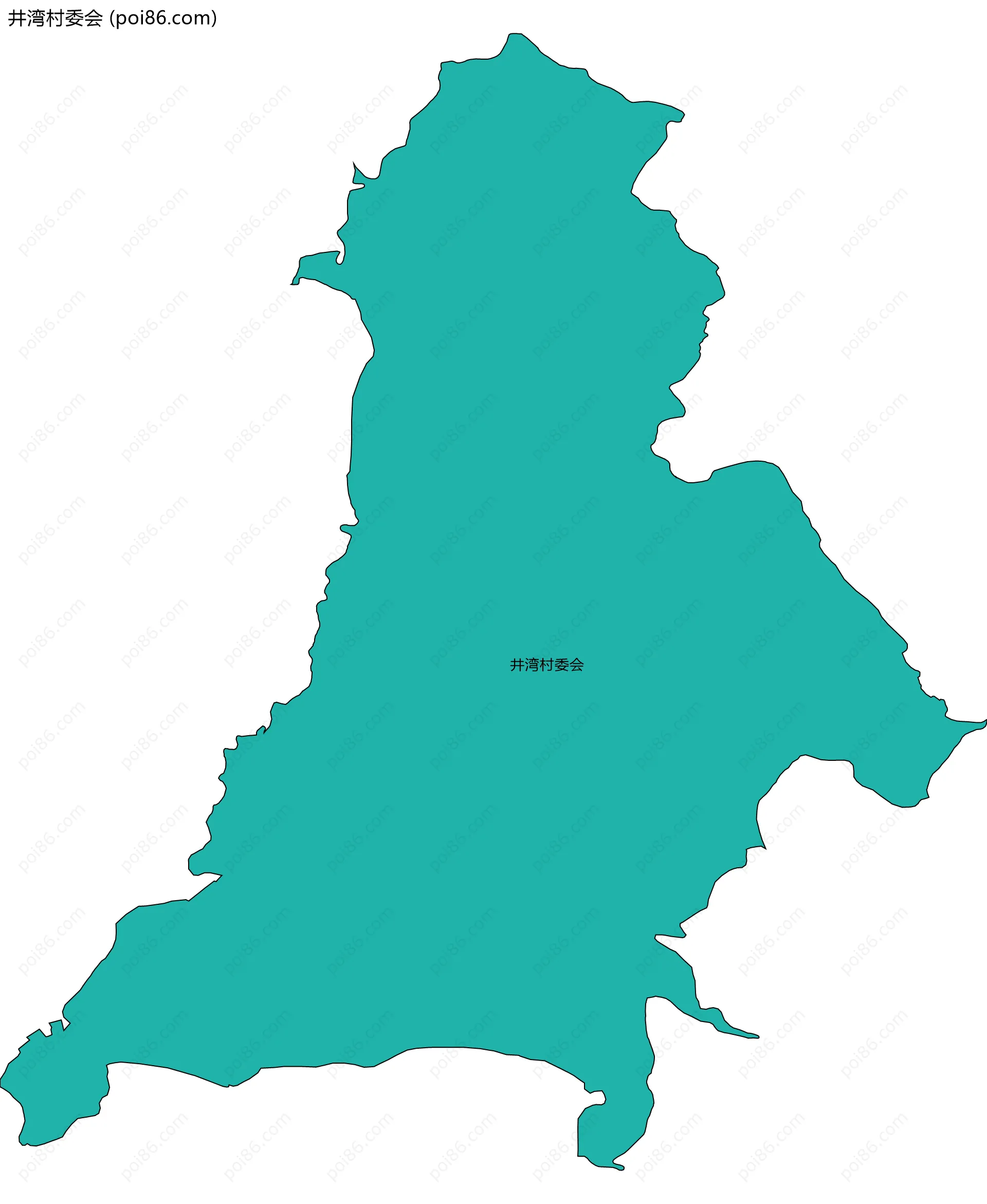 井湾村委会边界地图