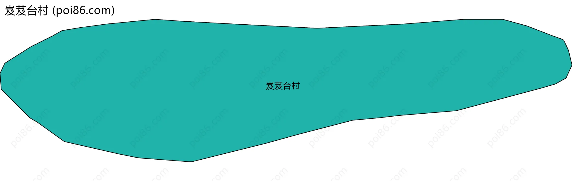 岌芨台村边界地图