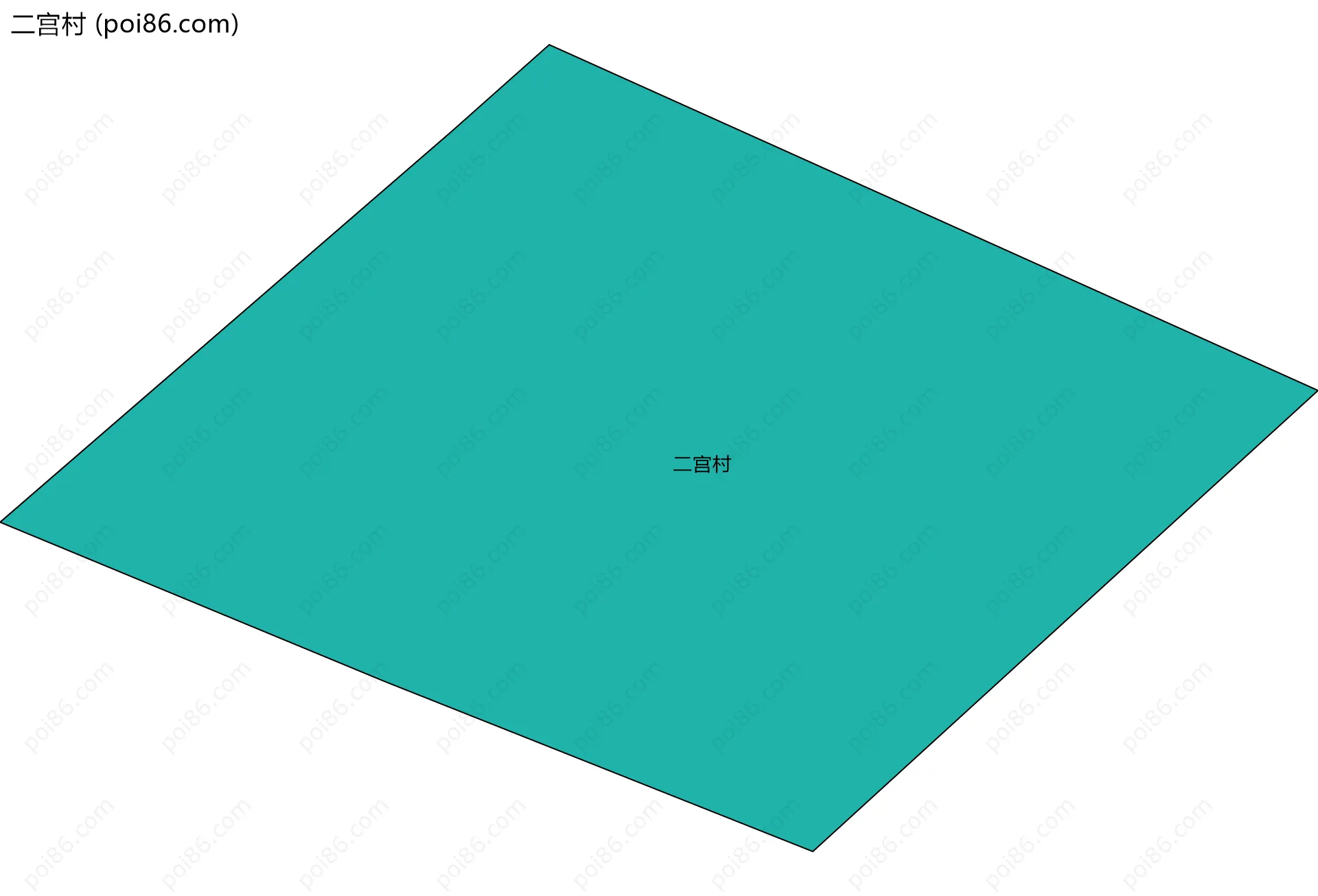 二宫村边界地图