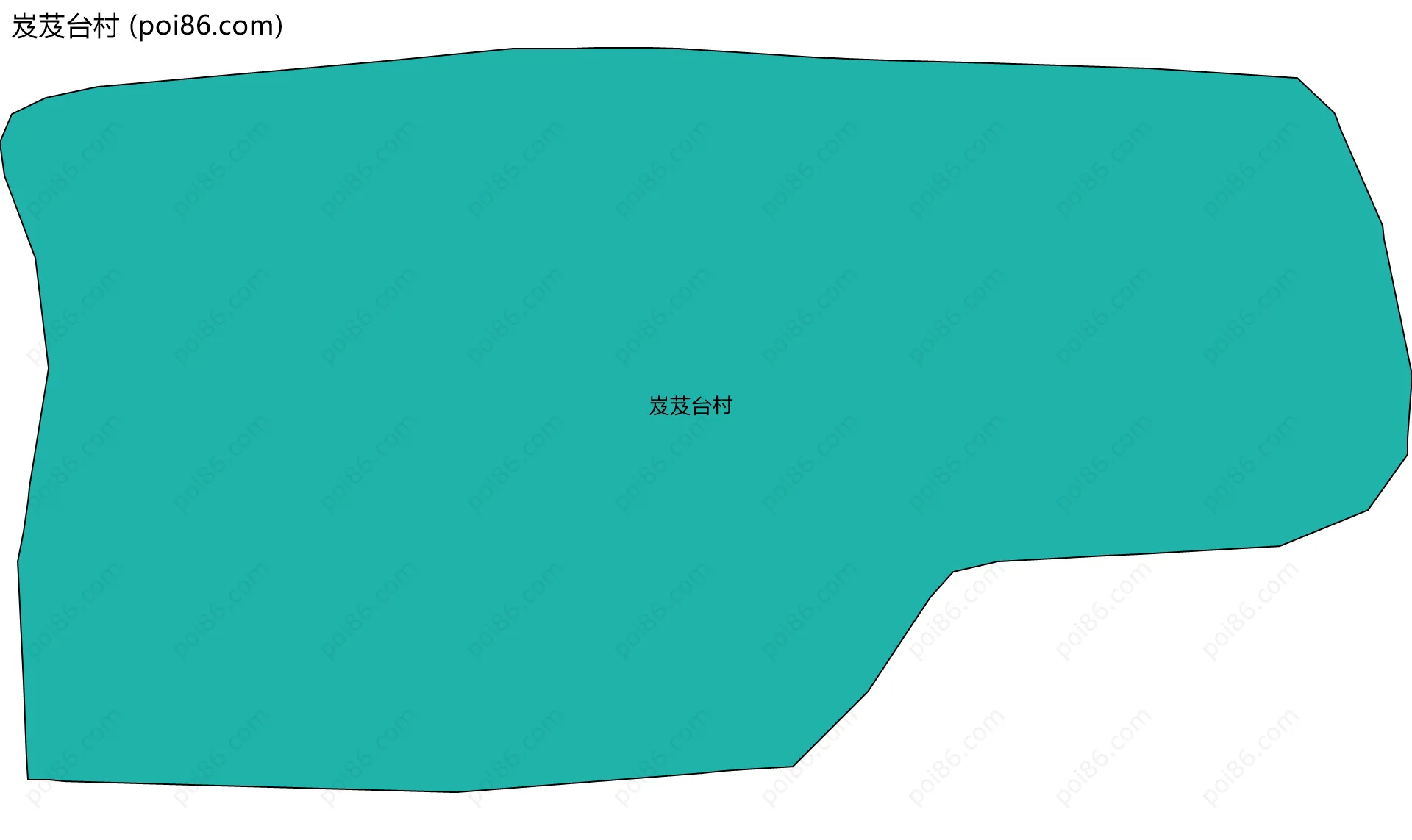 岌芨台村边界地图