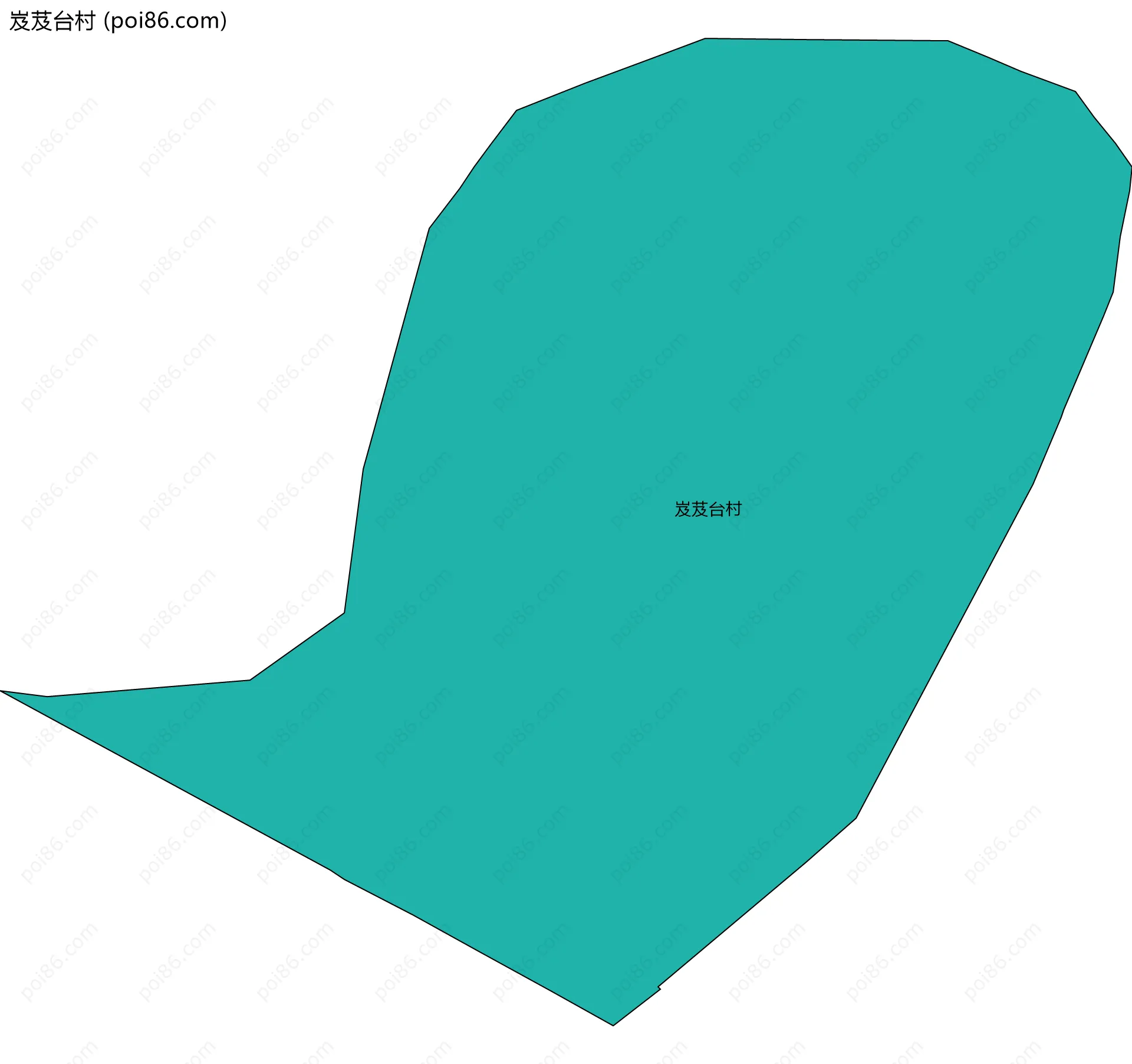 岌芨台村边界地图