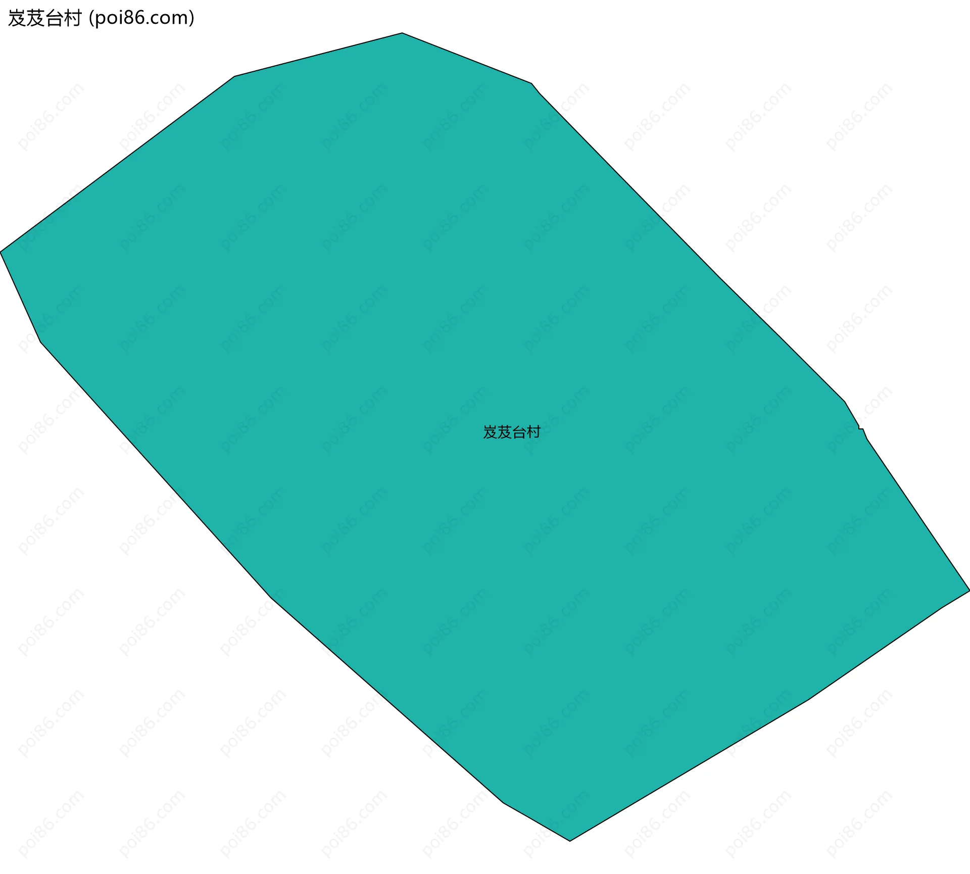 岌芨台村边界地图