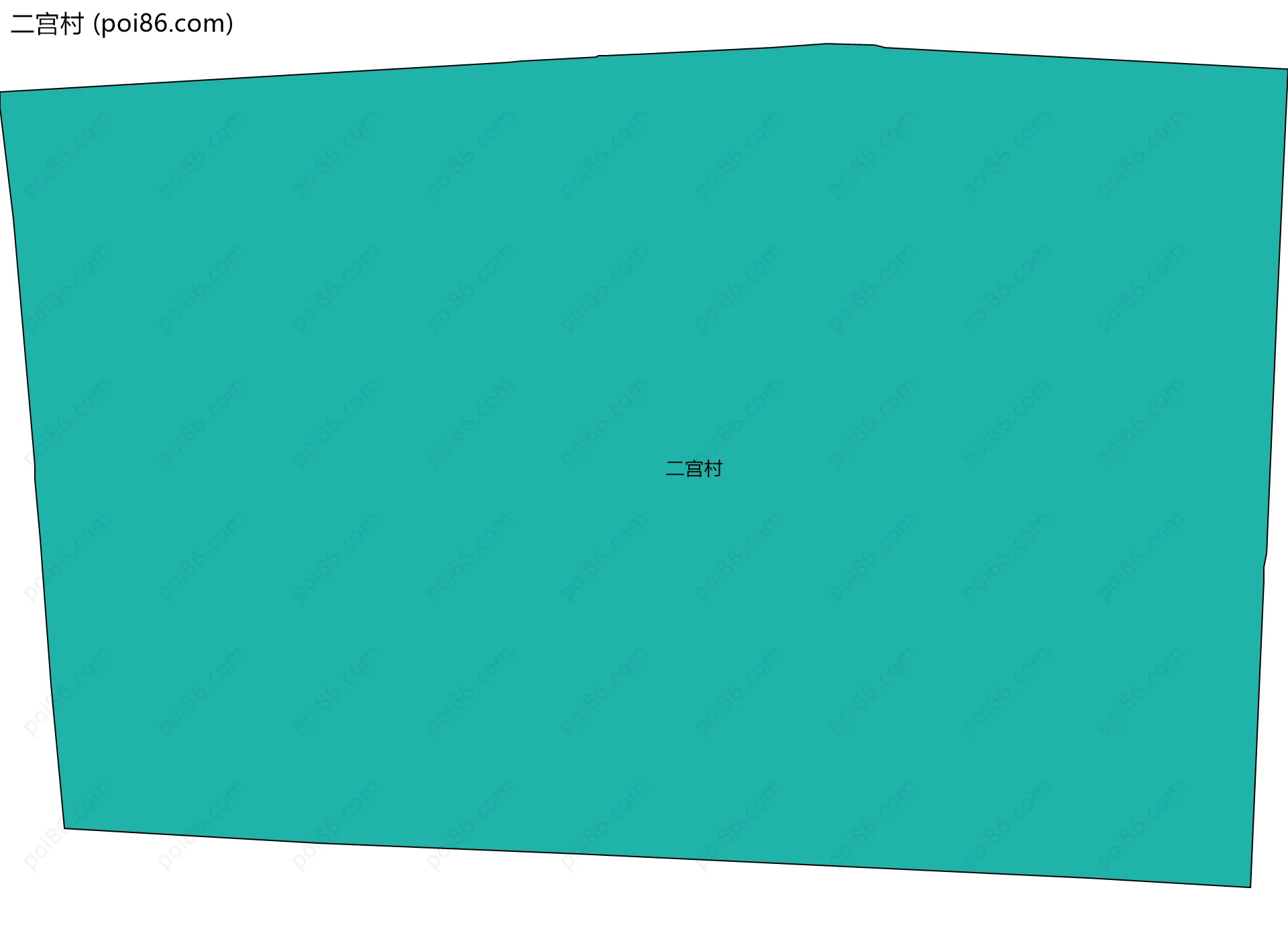 二宫村边界地图
