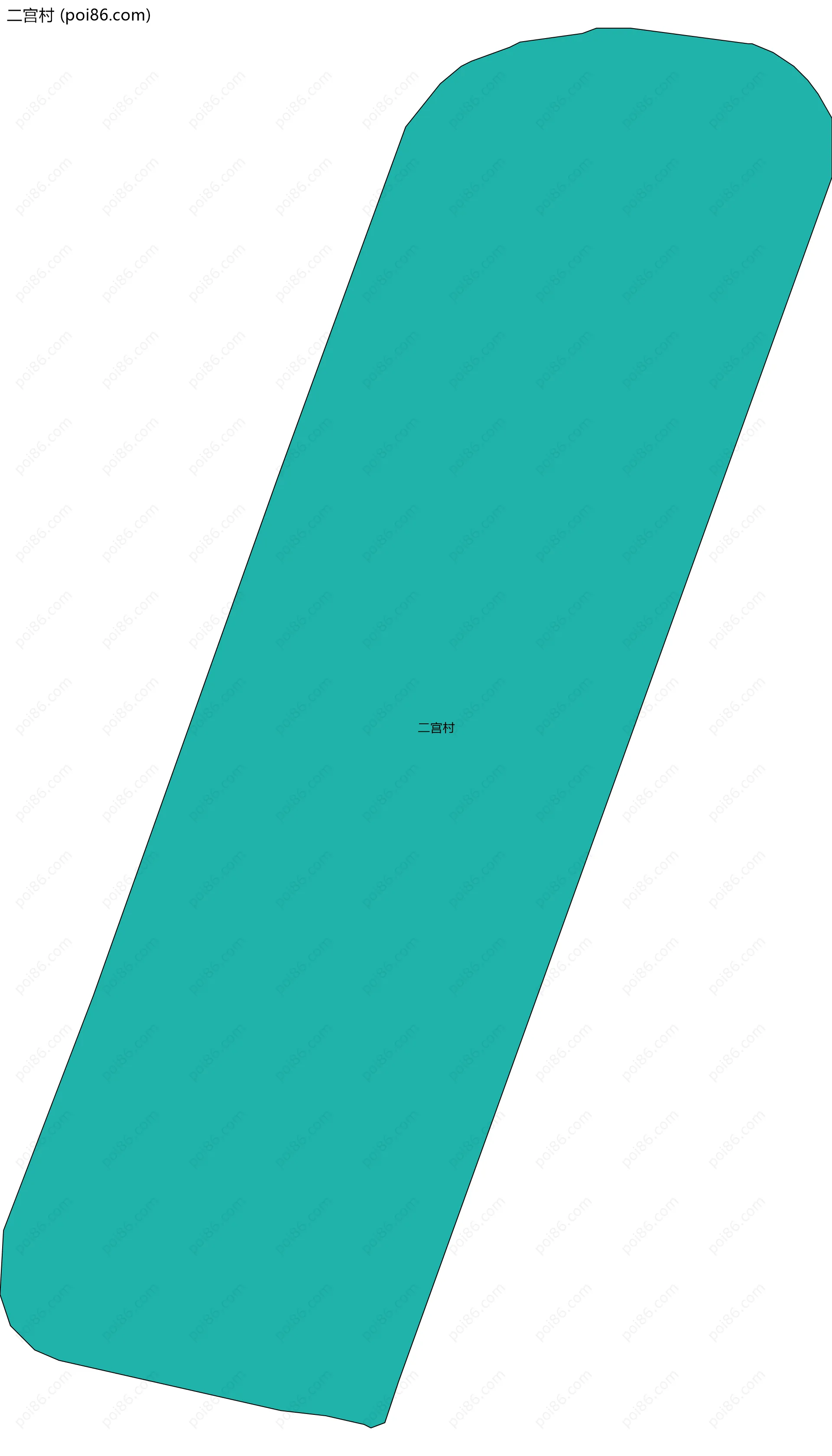 二宫村边界地图