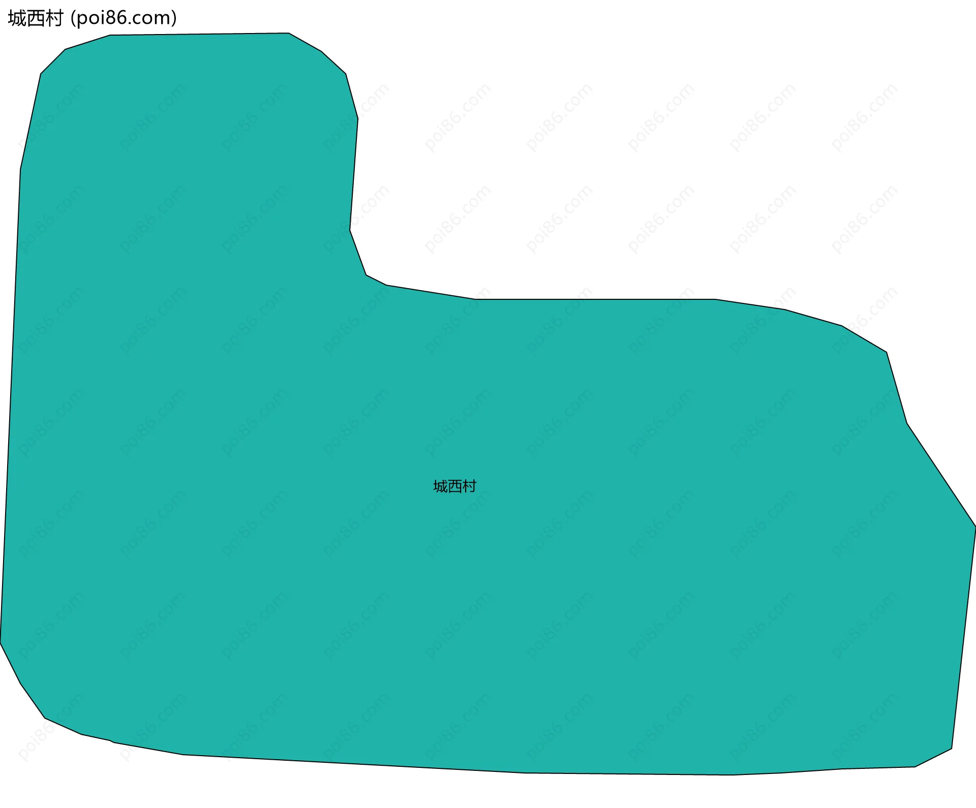 城西村边界地图