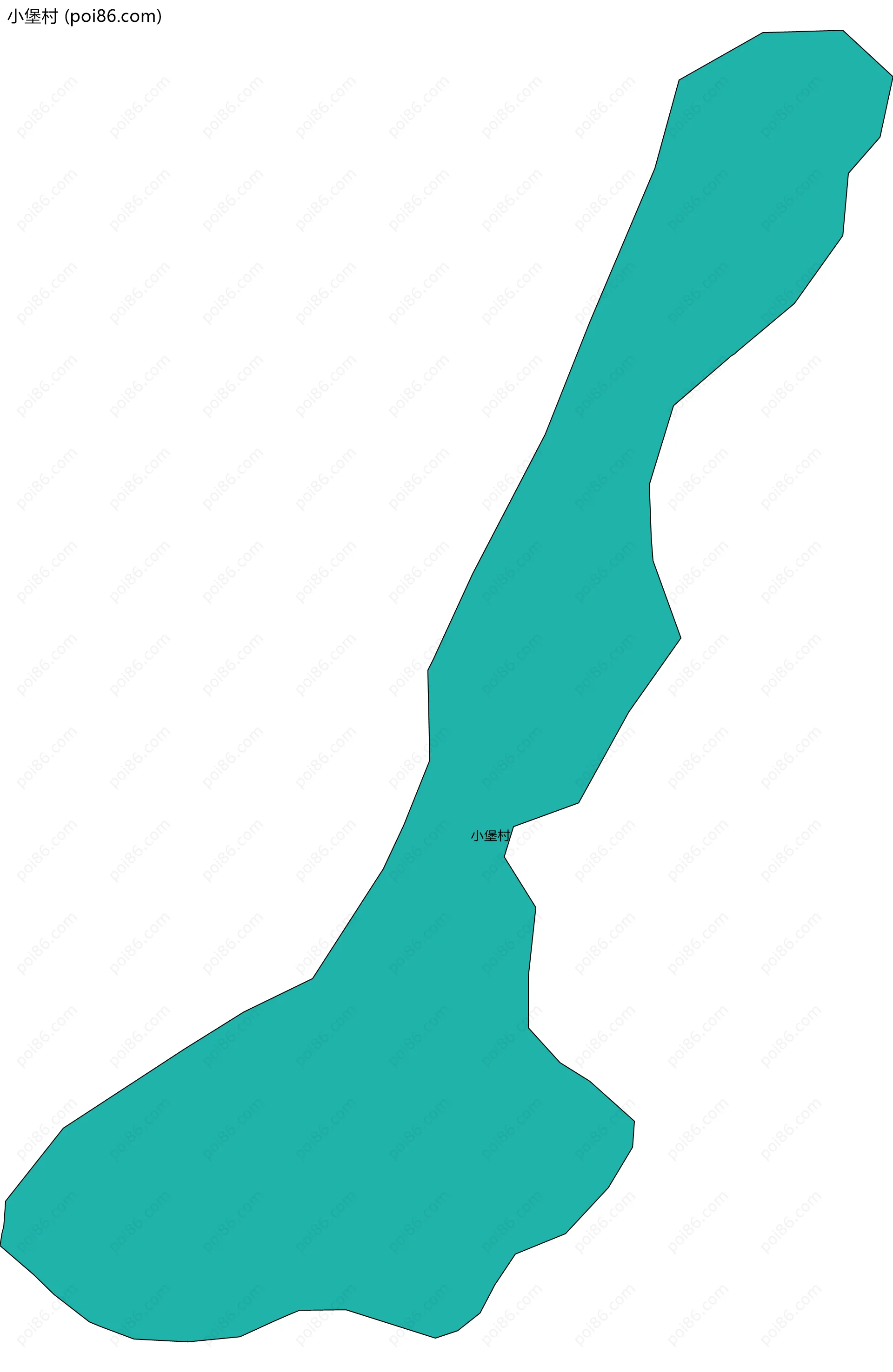 小堡村边界地图