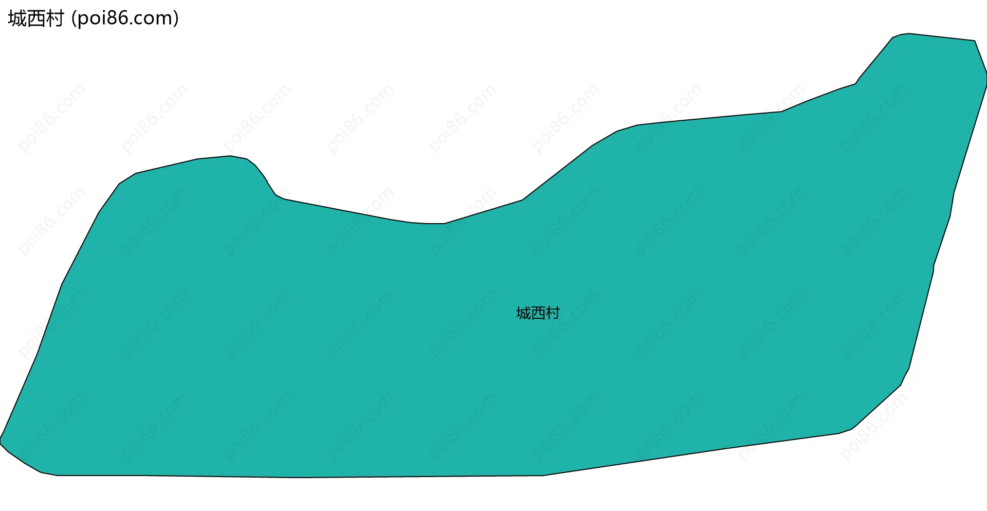 城西村边界地图