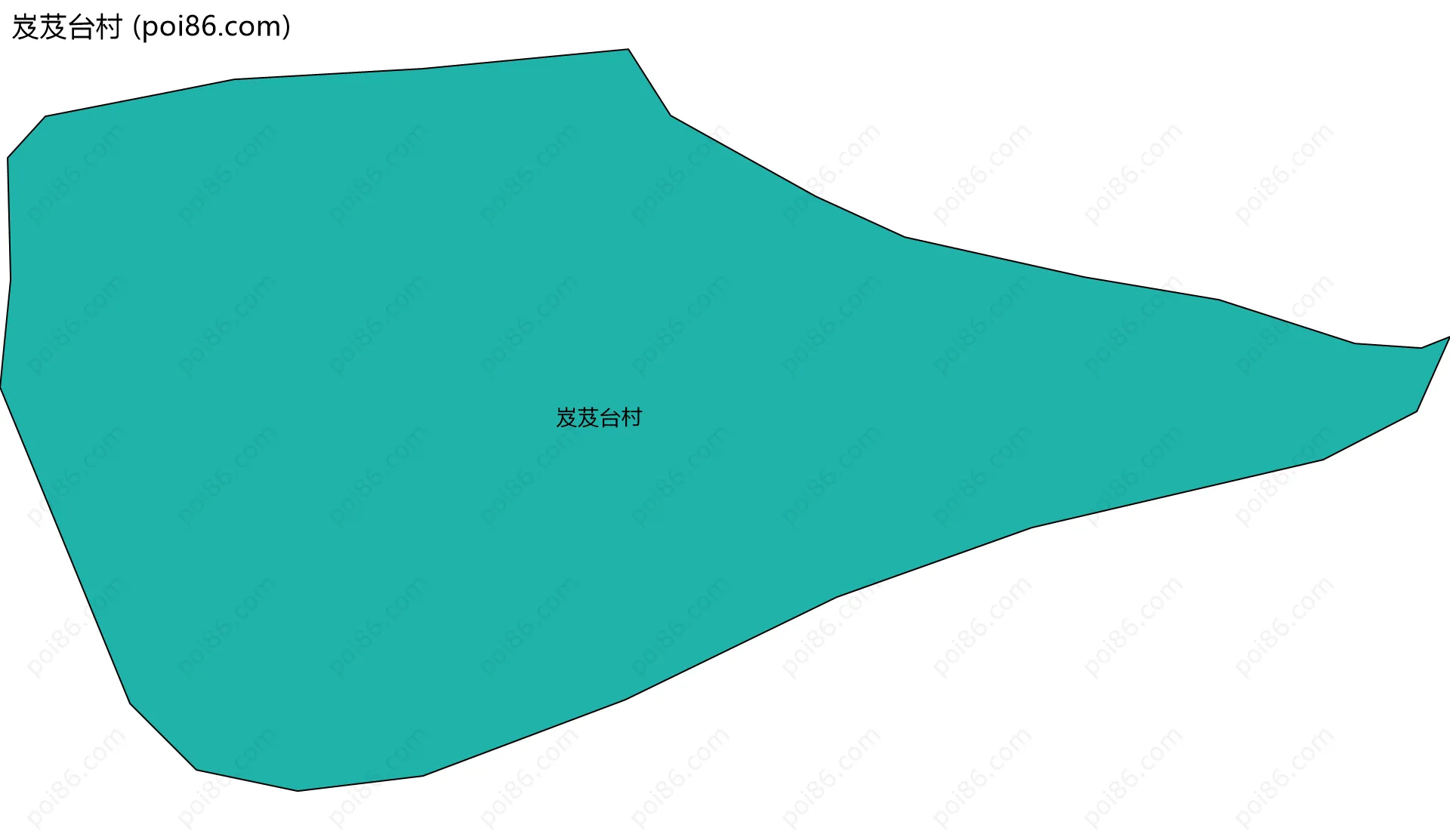 岌芨台村边界地图