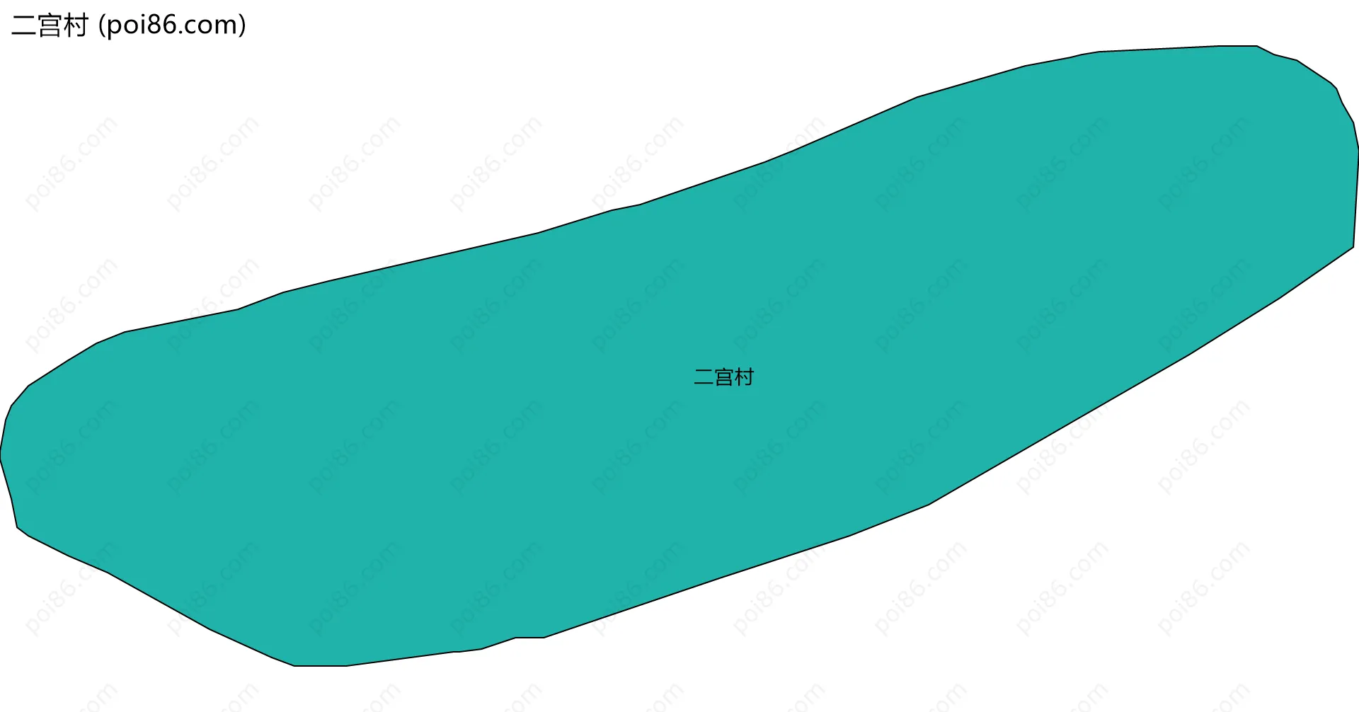 二宫村边界地图