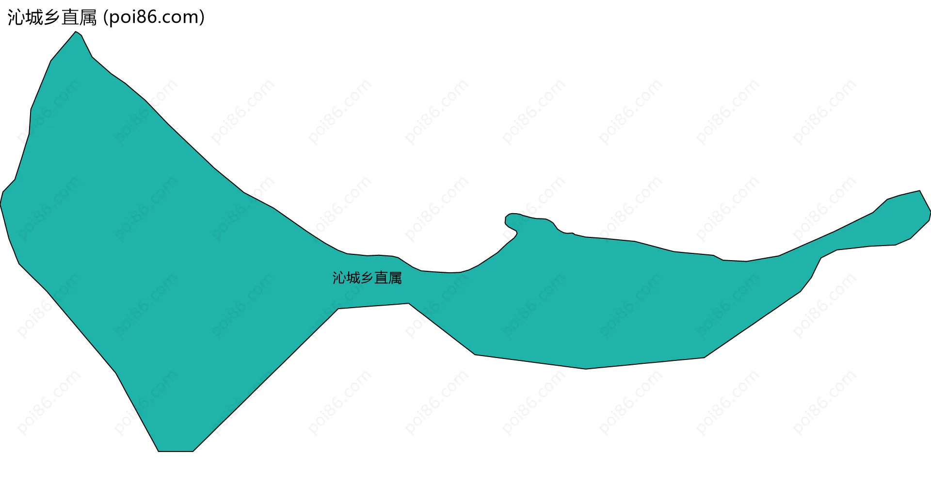 沁城乡直属边界地图