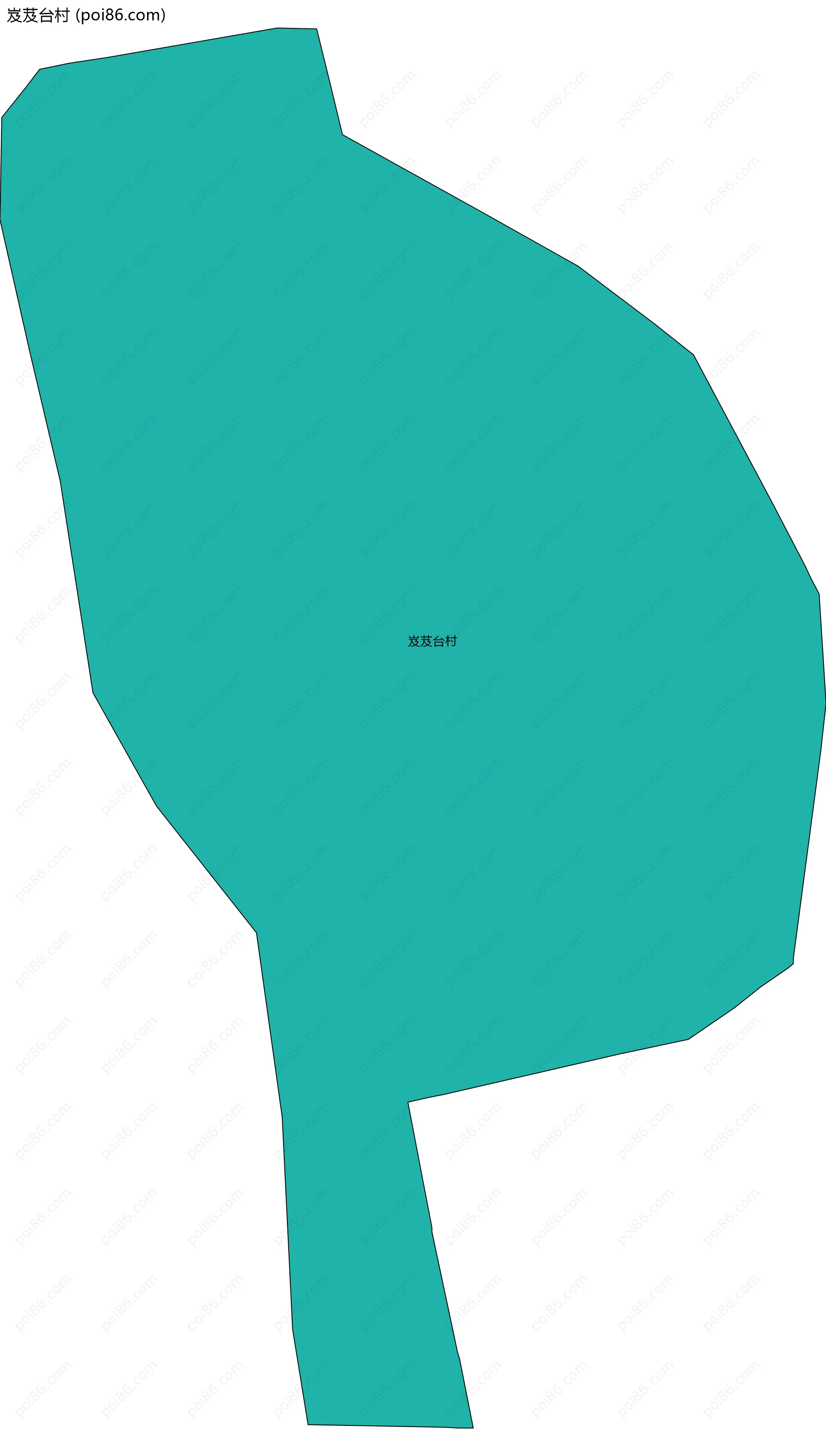 岌芨台村边界地图