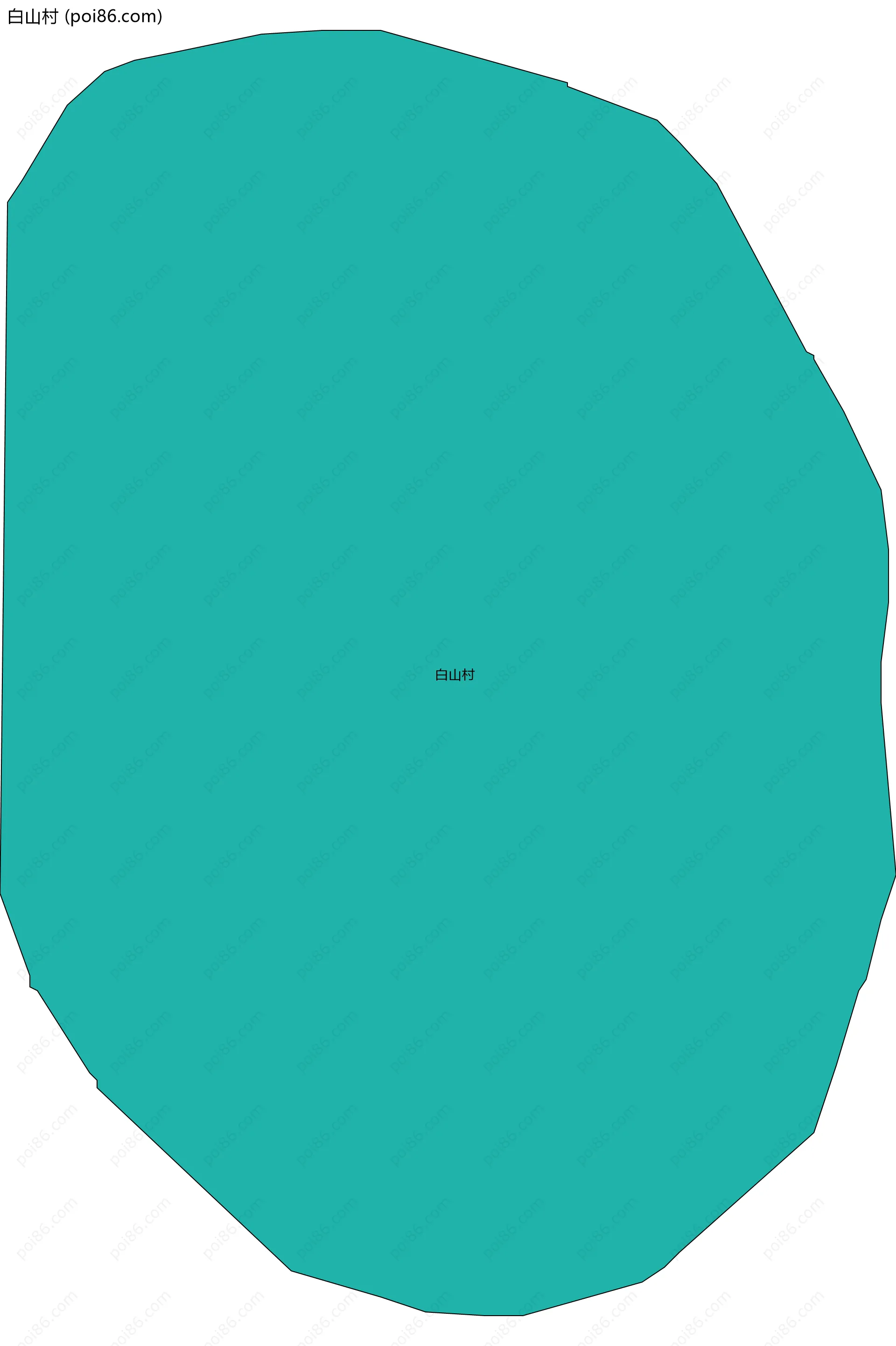 白山村边界地图