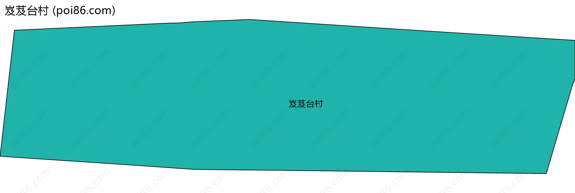 岌芨台村边界地图