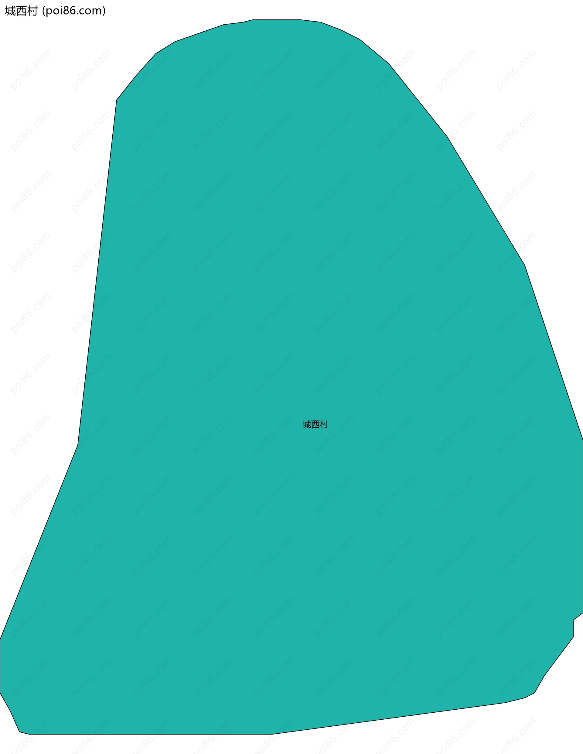 城西村边界地图