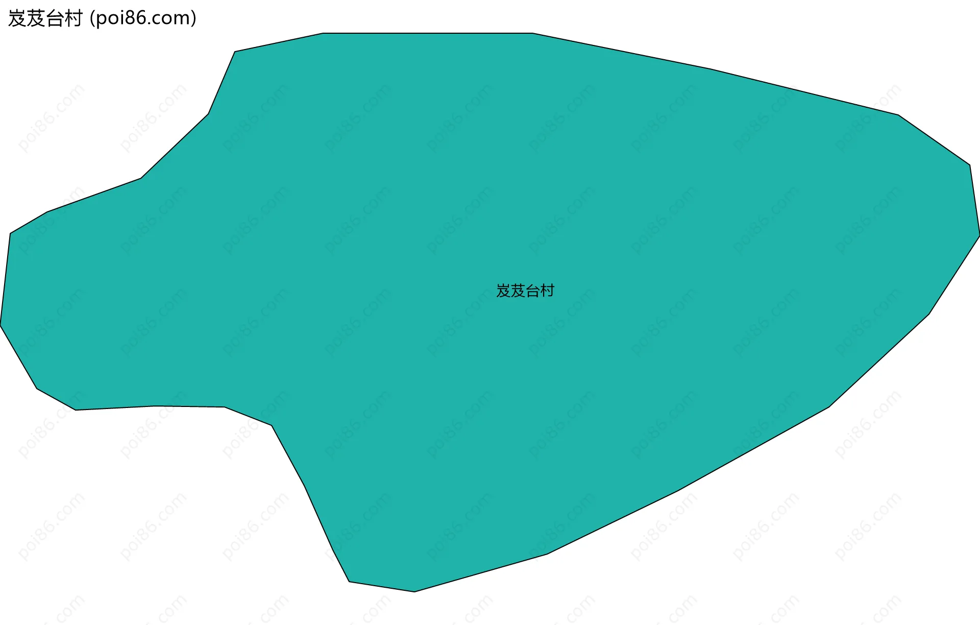 岌芨台村边界地图