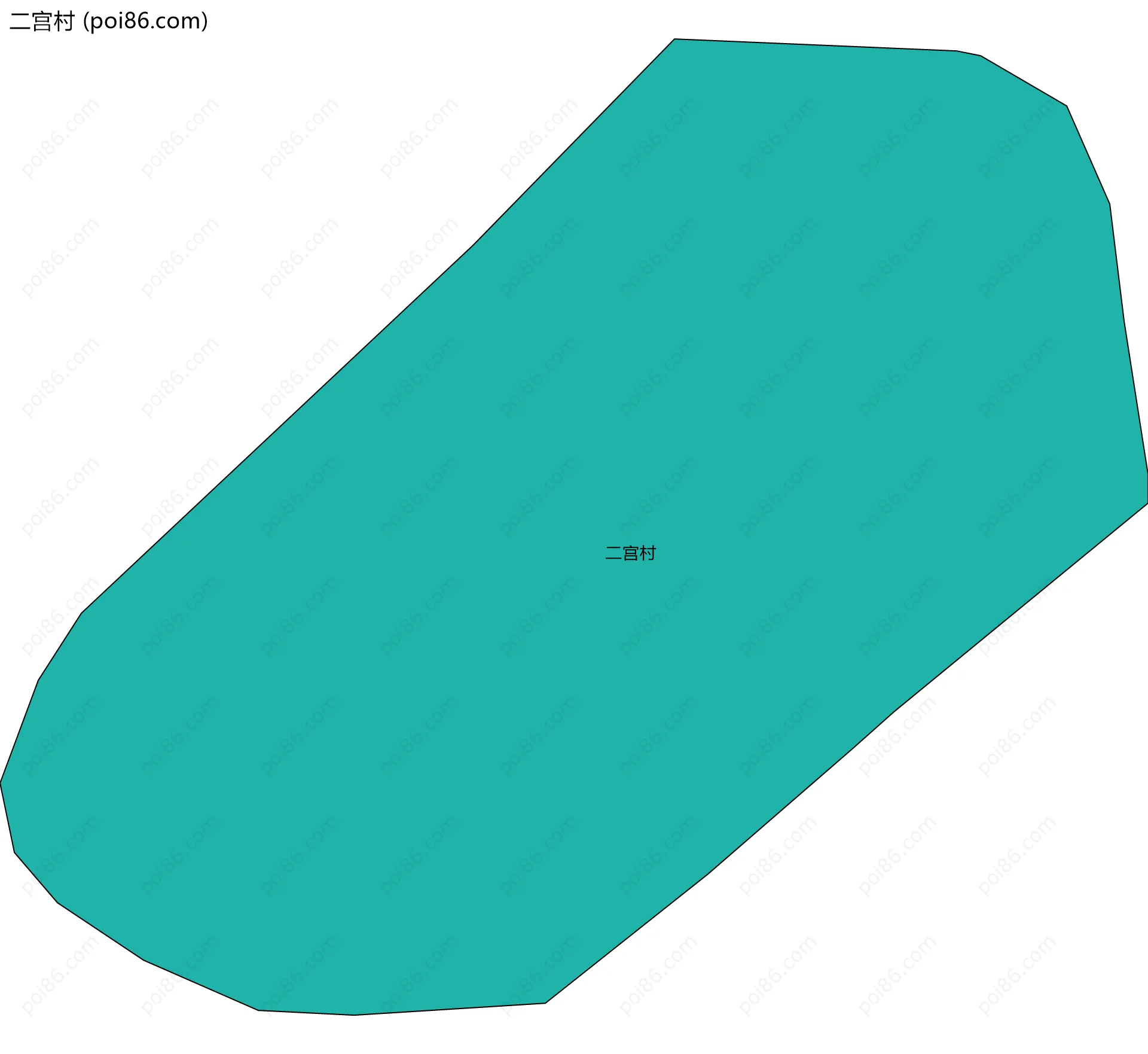 二宫村边界地图