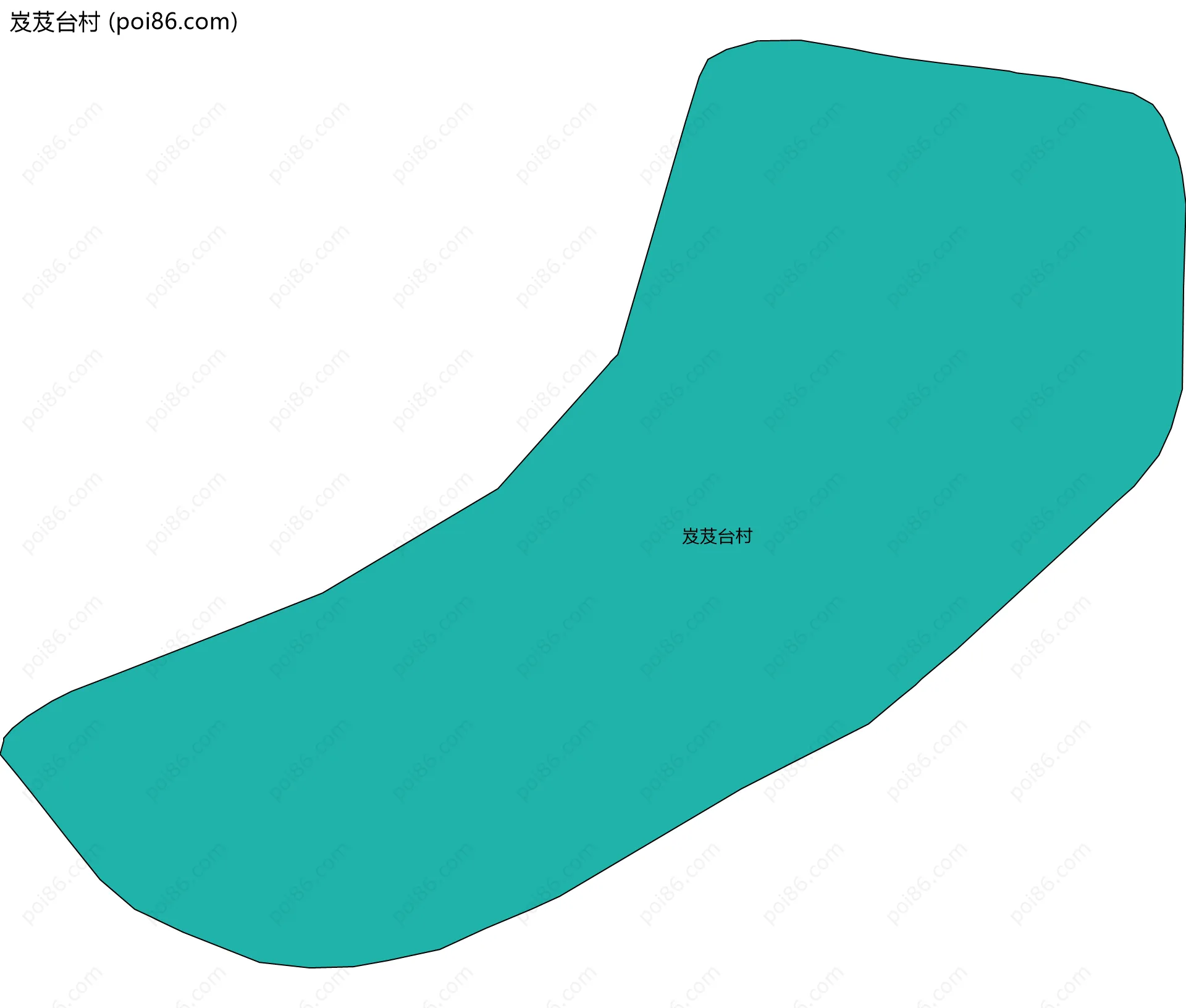 岌芨台村边界地图