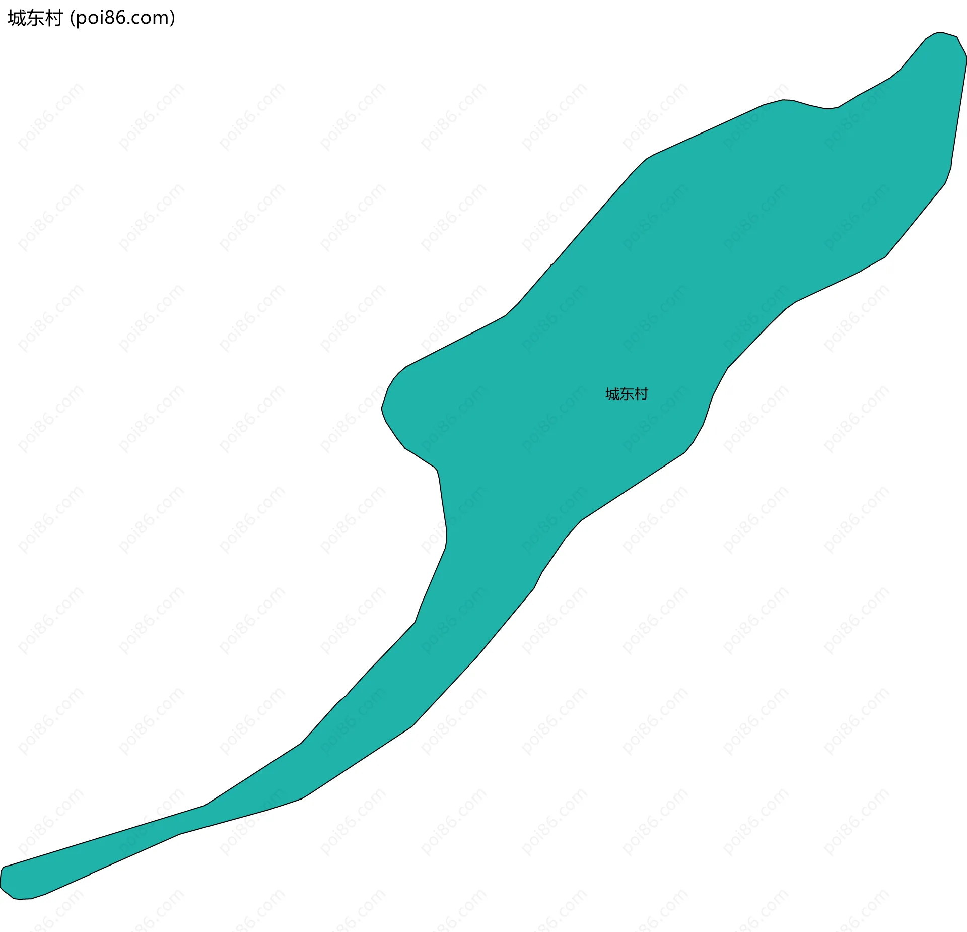 城东村边界地图